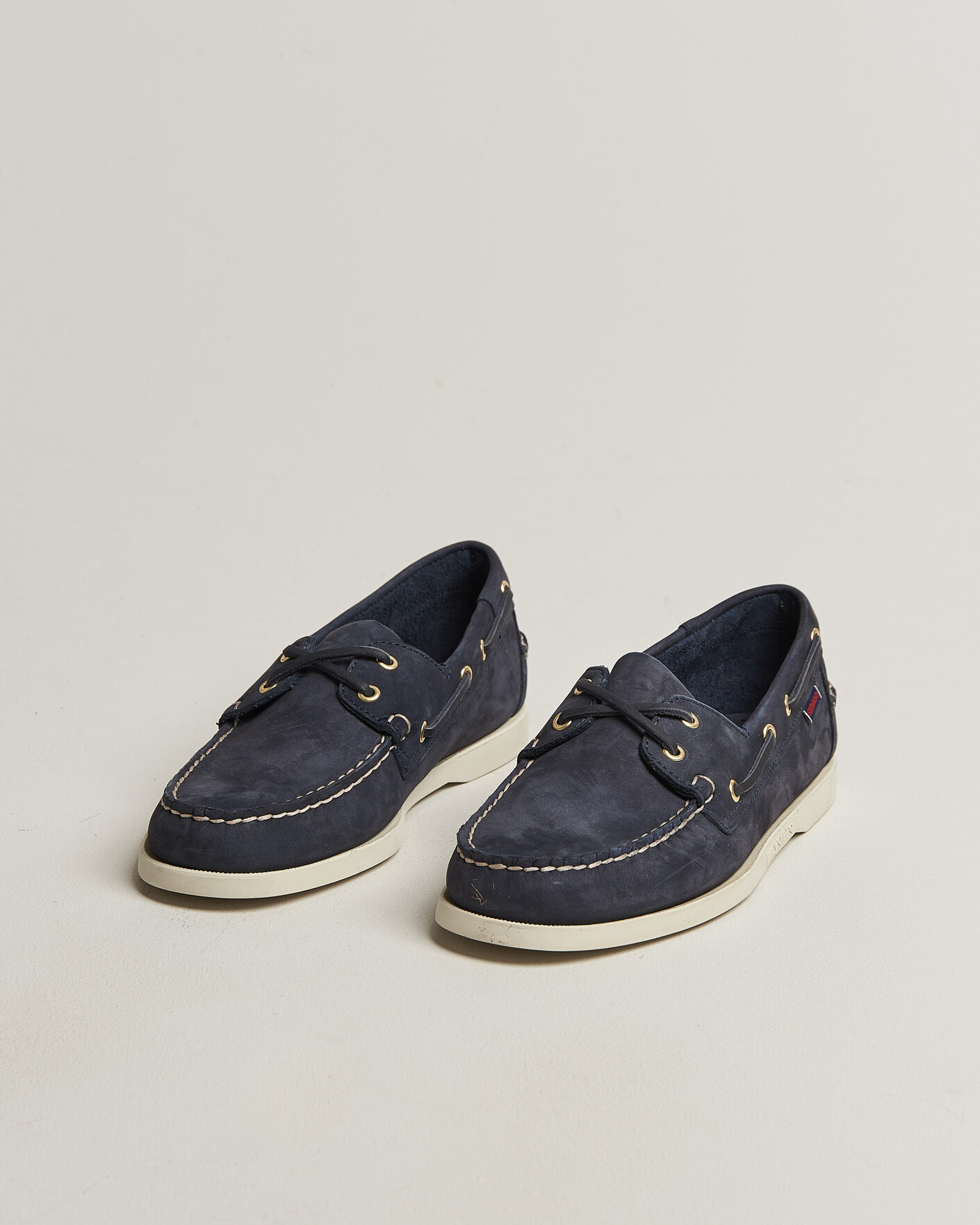 Uomini | Scarpe da barca | Sebago | Docksides Portland Nubuck Boat Shoe Blue Navy