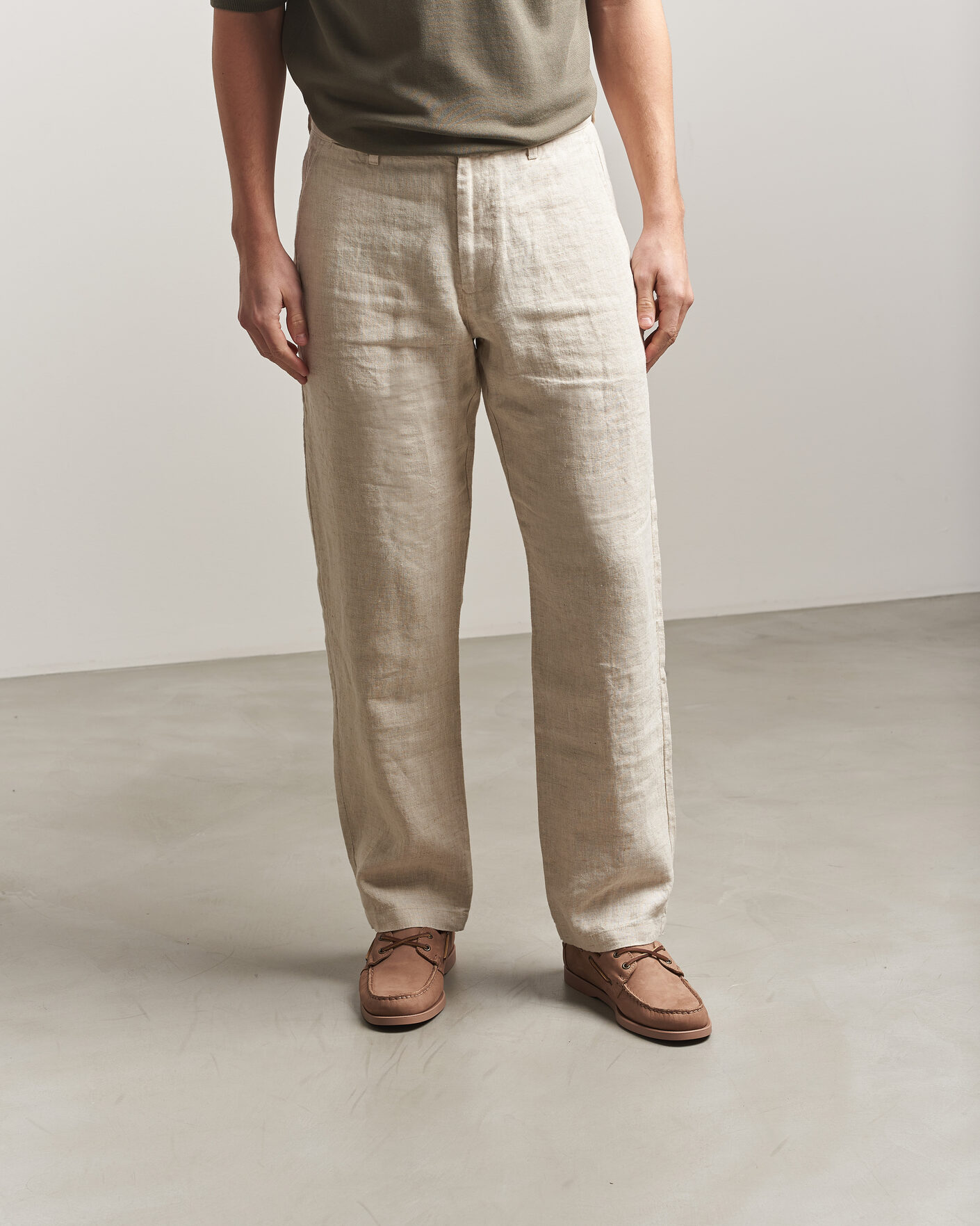 Uomini | Scarpe da barca | Sebago | Docksides Portland Nubuck Boat Shoe Beige Taupe