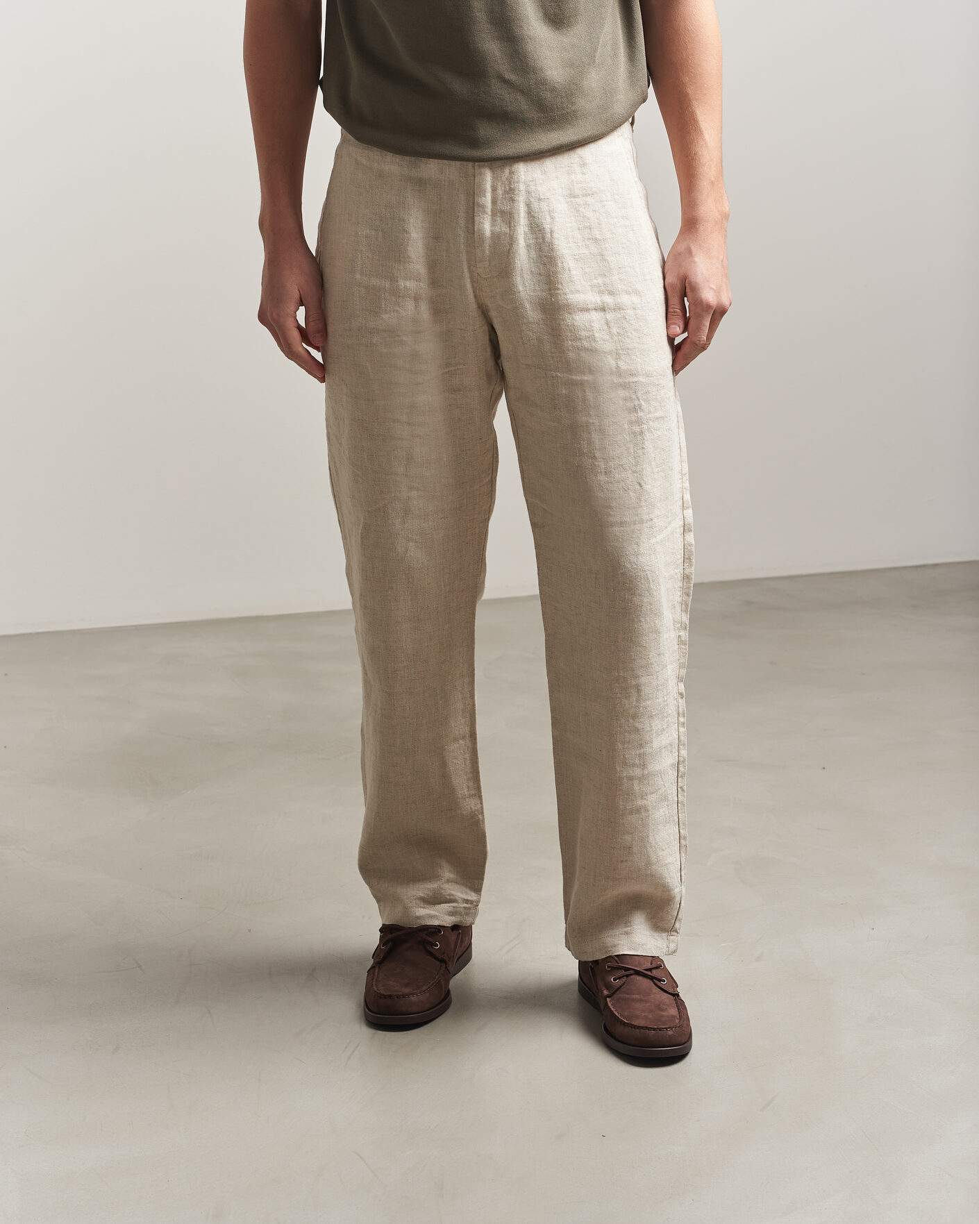 Uomini | Scarpe da barca | Sebago | Docksides Portland Nubuck Boat Shoe Brown Taupe