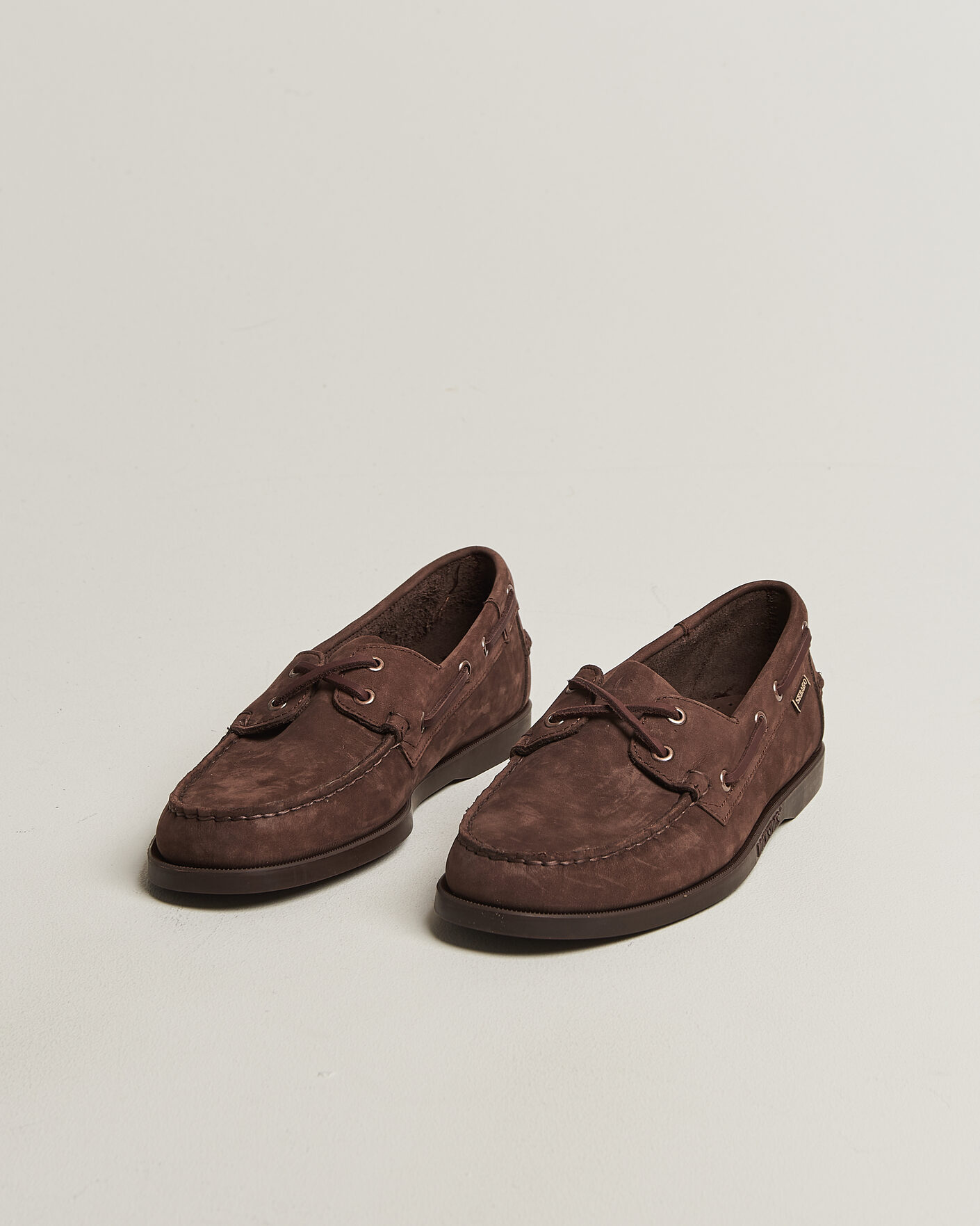 Uomini | Scarpe da barca | Sebago | Docksides Portland Nubuck Boat Shoe Brown Taupe