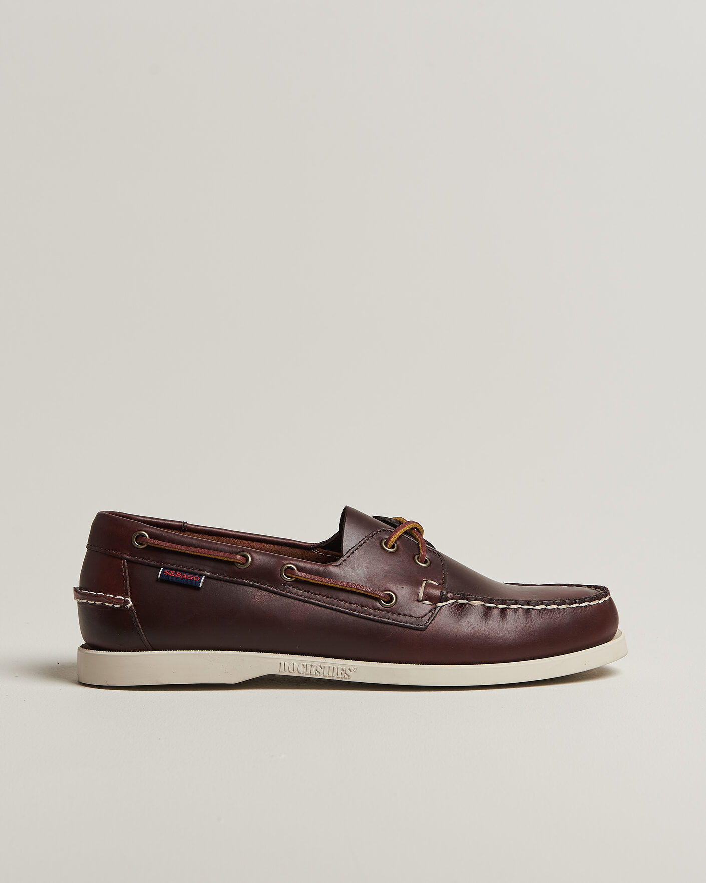 Uomini | Scarpe da barca | Sebago | Docksides Portland Waxed Boat Shoe Dark Brown