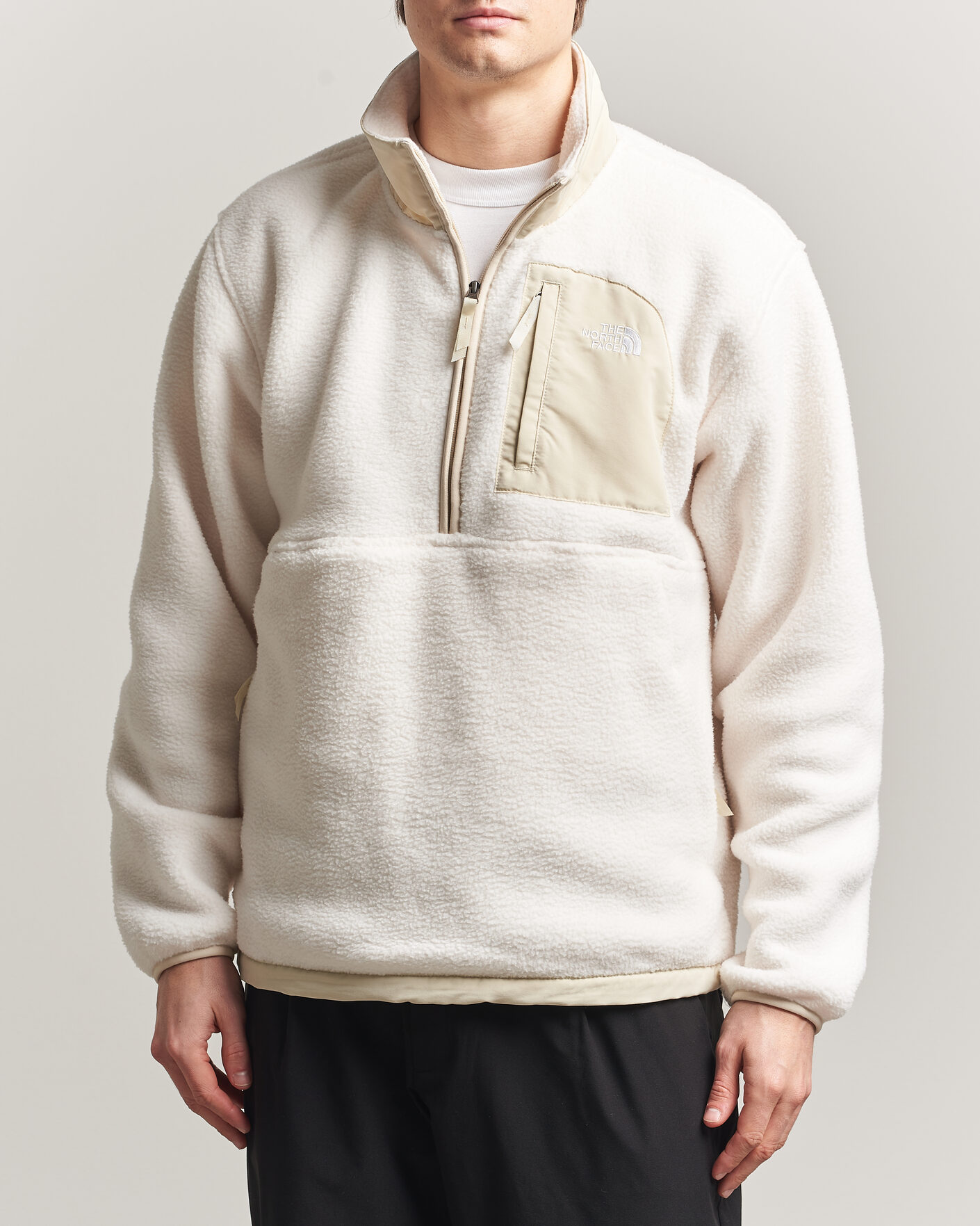 Uomini | Maglieria | The North Face | Yumiori Fleece Half Zip White Dune