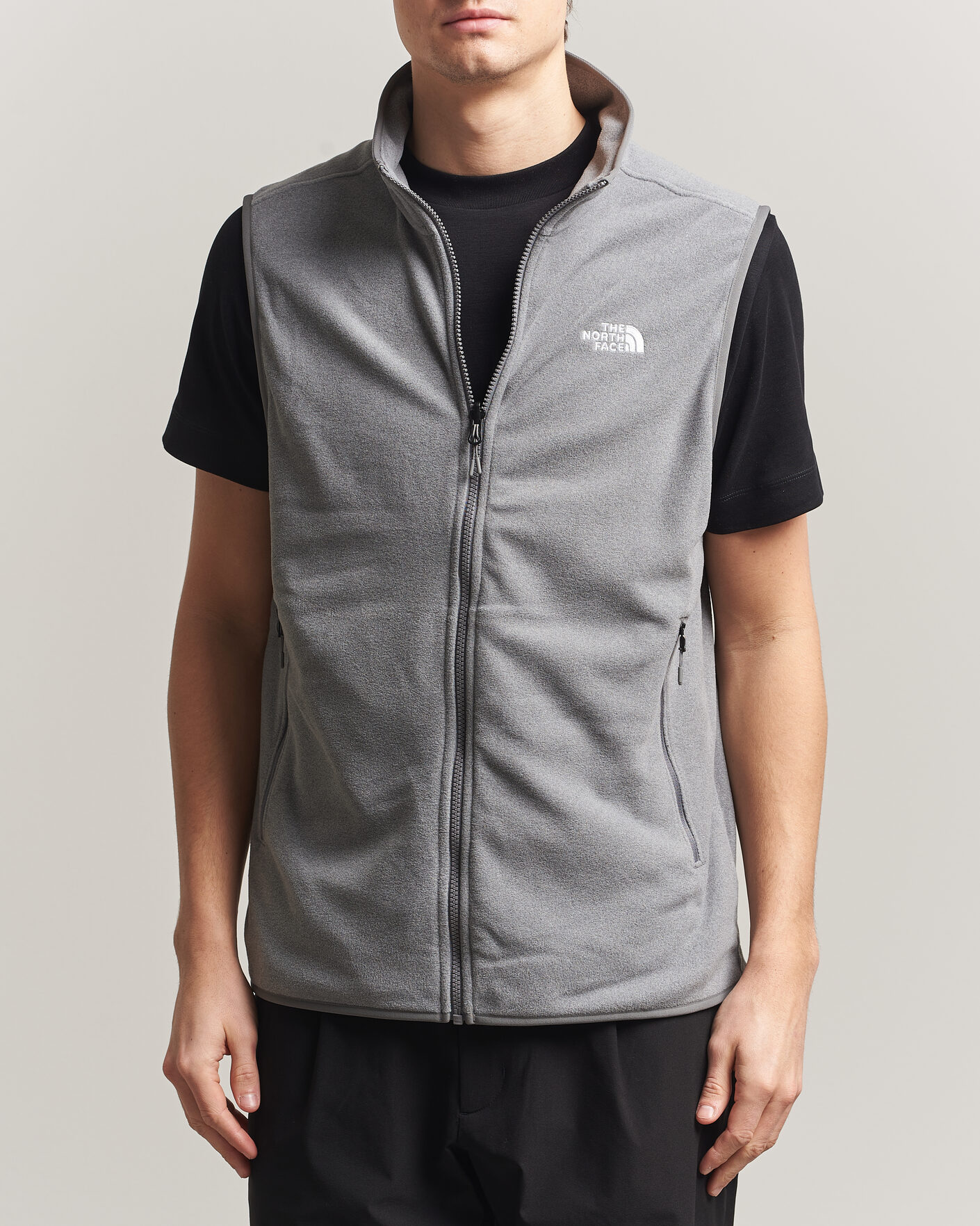 Uomini | Gilet | The North Face | Glacier Fleece Vest Grey