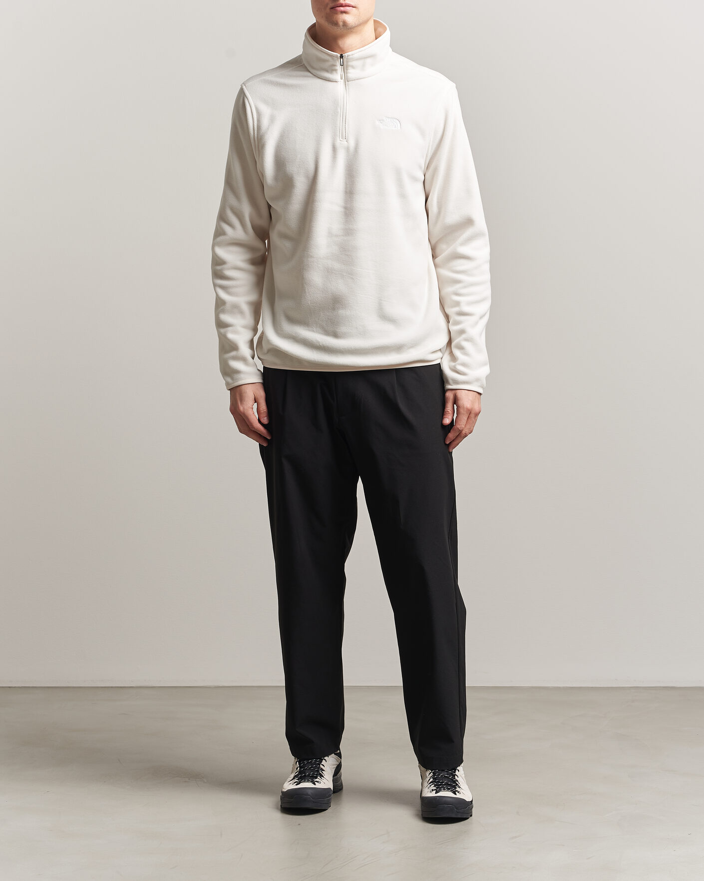 Uomini | Maglieria | The North Face | Glacier 1/4 Zip Fleece White Dune