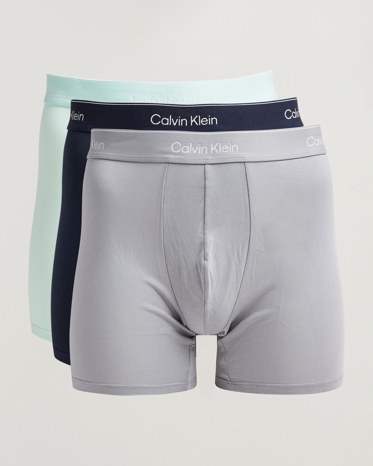 Uomini | Biancheria intima | Calvin Klein | 3-Pack Icon Cotton Stretch Boxer Brief Black/Grey/Green