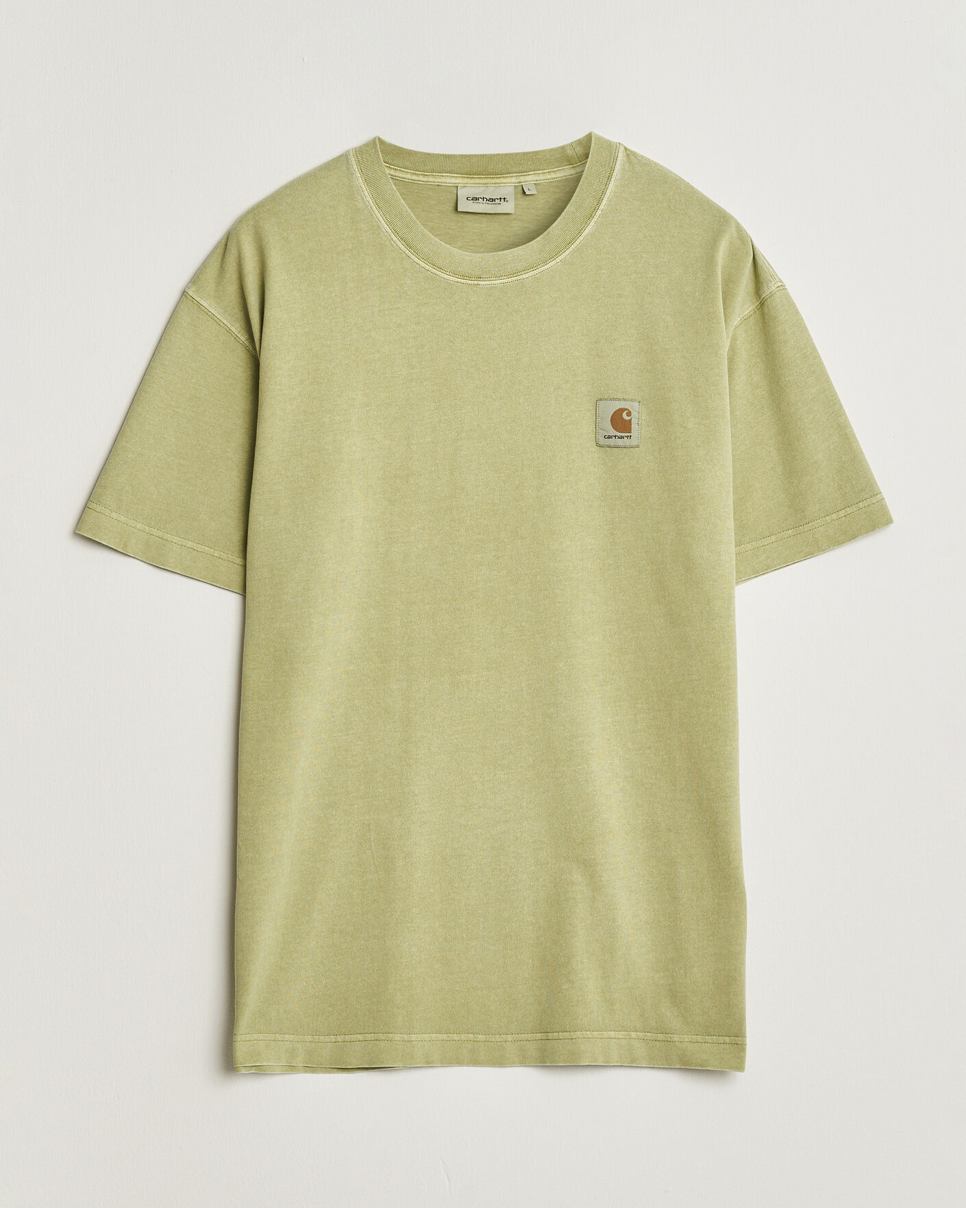 Uomini | T-shirt | Carhartt WIP | Nelson Cotton T-Shirt Gentle Green