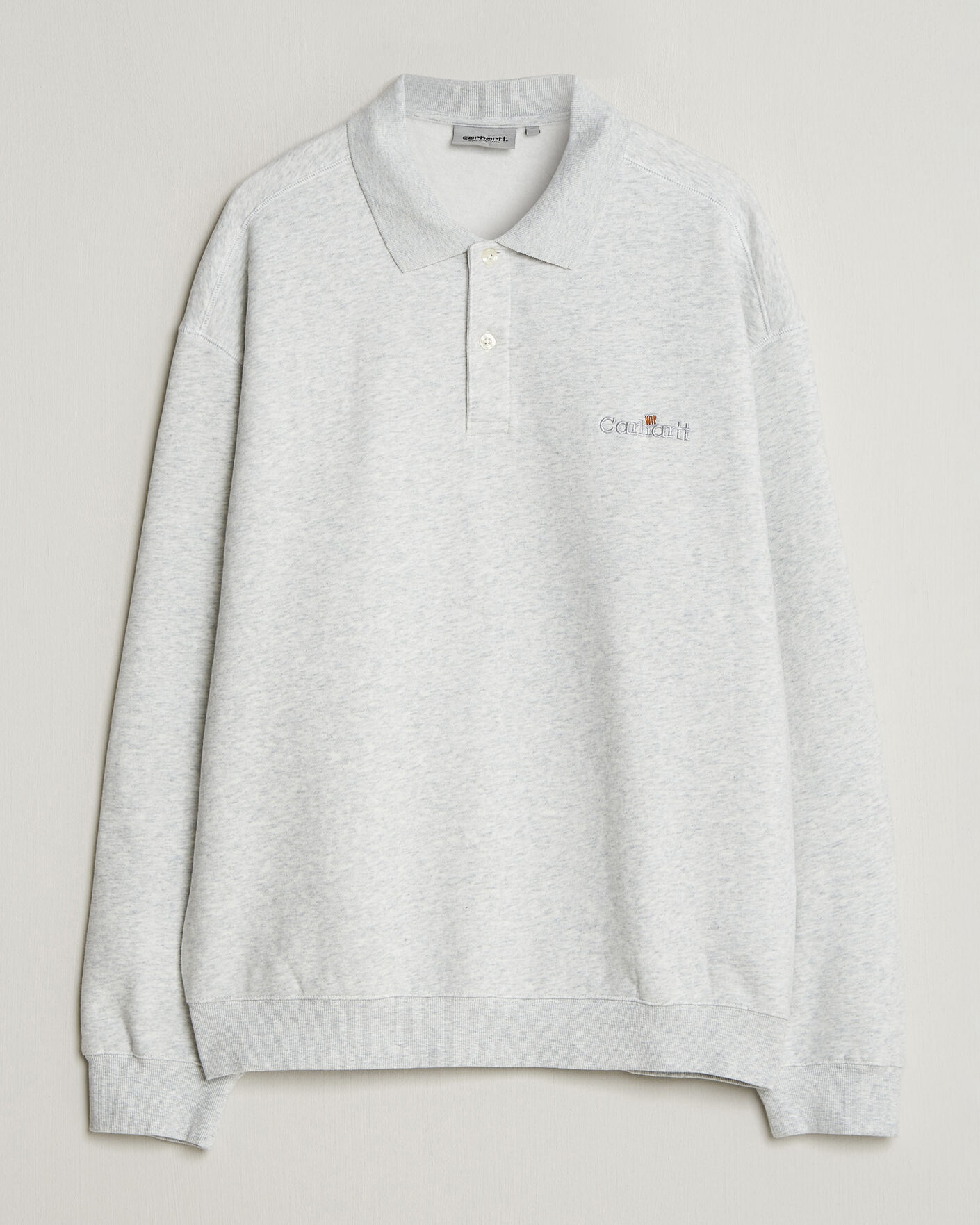 Uomini | Maglieria | Carhartt WIP | WIP Label Polo Sweatshirt Ash Heather
