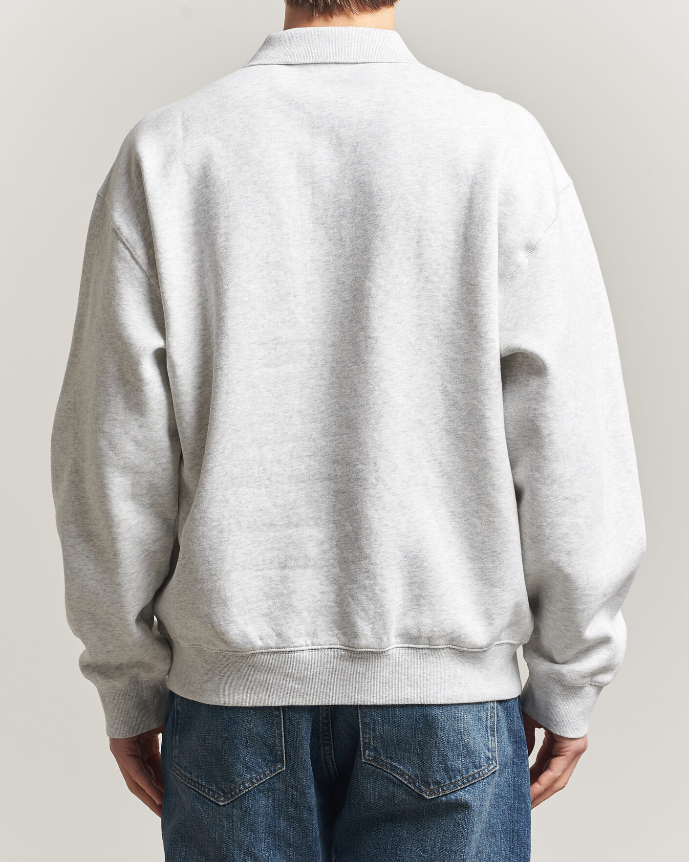 Uomini | Maglieria | Carhartt WIP | WIP Label Polo Sweatshirt Ash Heather