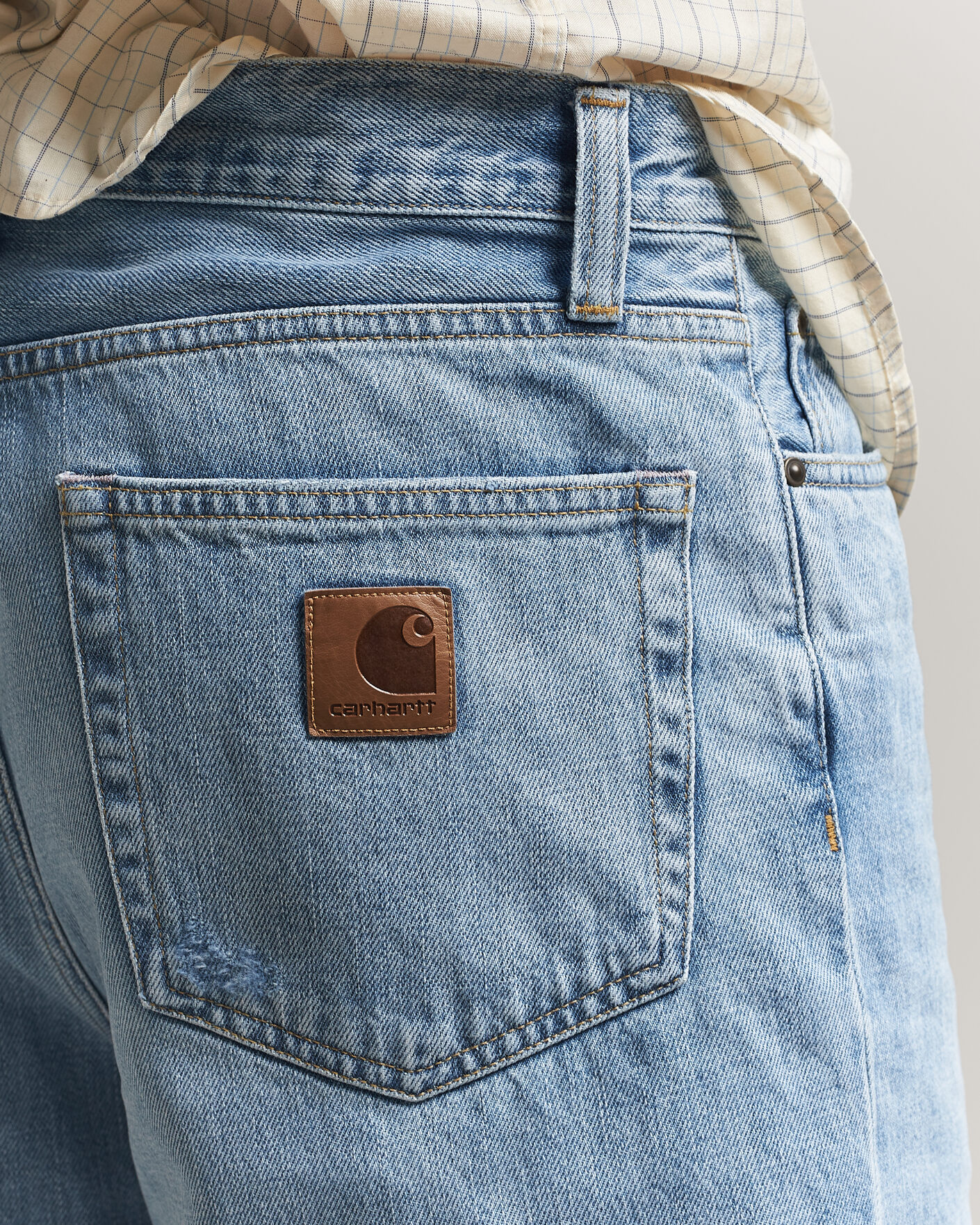 Uomini | Camicie | Carhartt WIP | Aaron Pant Smith Denim Burst Washed