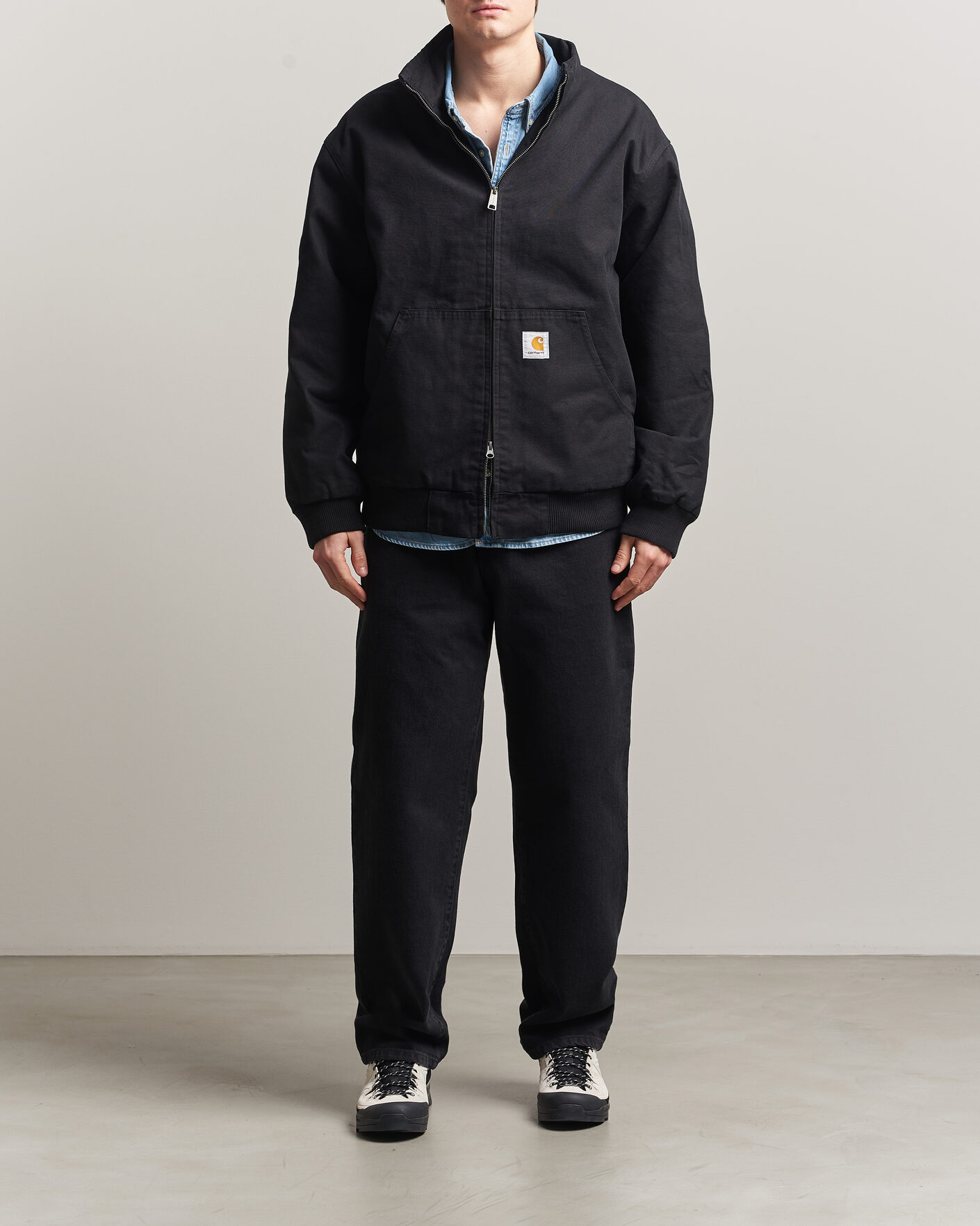 Uomini | Camicie | Carhartt WIP | Aaron Pant Smith Denim Grey Stone Wash