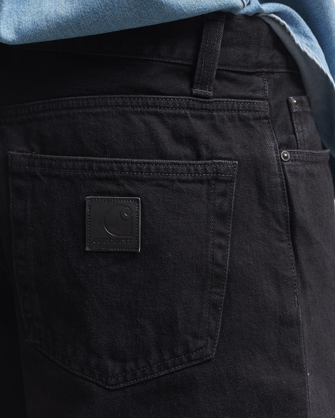 Uomini | Camicie | Carhartt WIP | Aaron Pant Smith Denim Grey Stone Wash