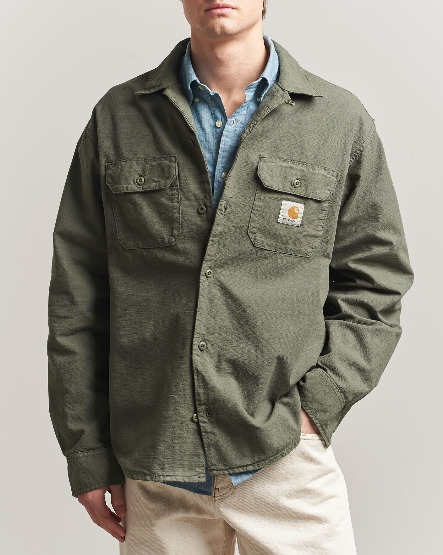 Uomini | Camicie | Carhartt WIP | Kelsey Long Sleeve Shirt Leaf