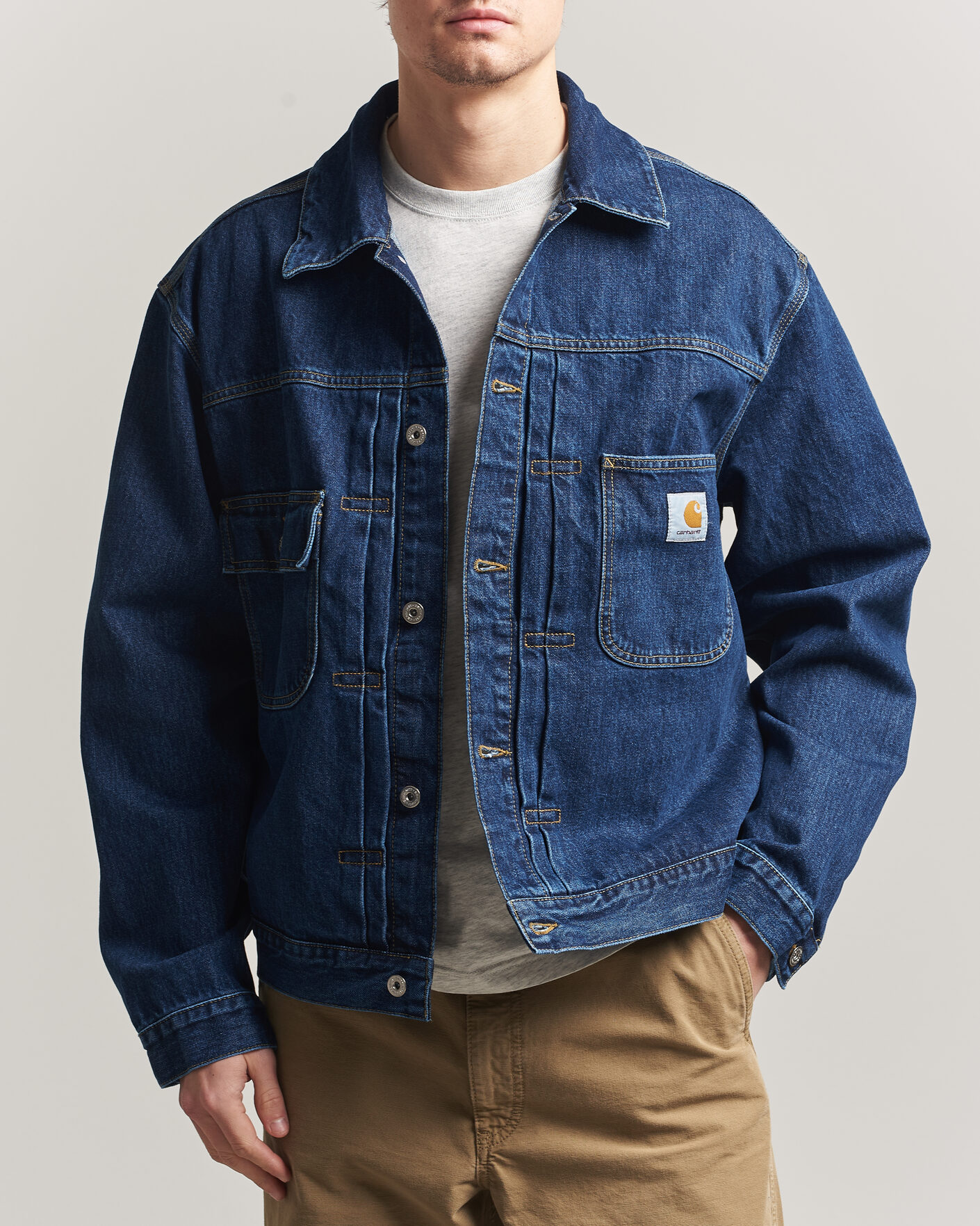 Uomini | Giacche | Carhartt WIP | Belmar Denim Jacket Blue Stone Wash