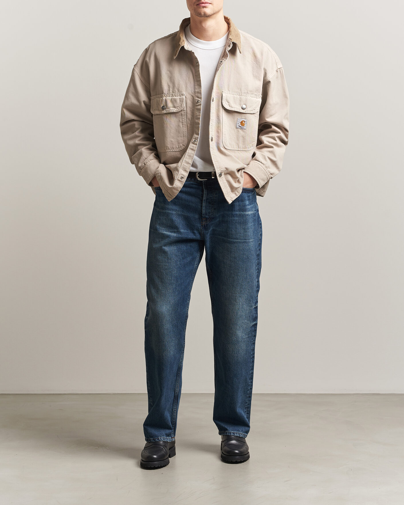 Uomini | Giacche | Carhartt WIP | Prescott Shirt Jacket Beige