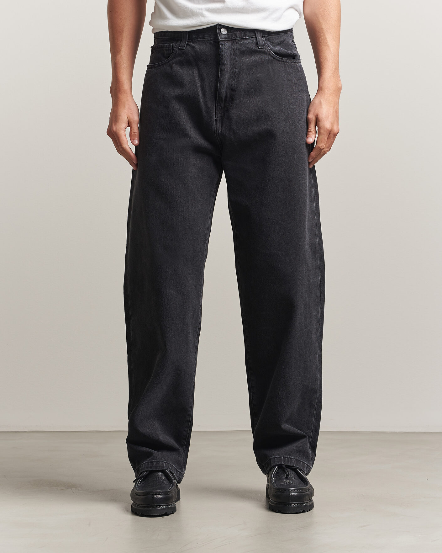 Uomini | Jeans | Carhartt WIP | Landon Pant Robertson Denim Black Stone Washed