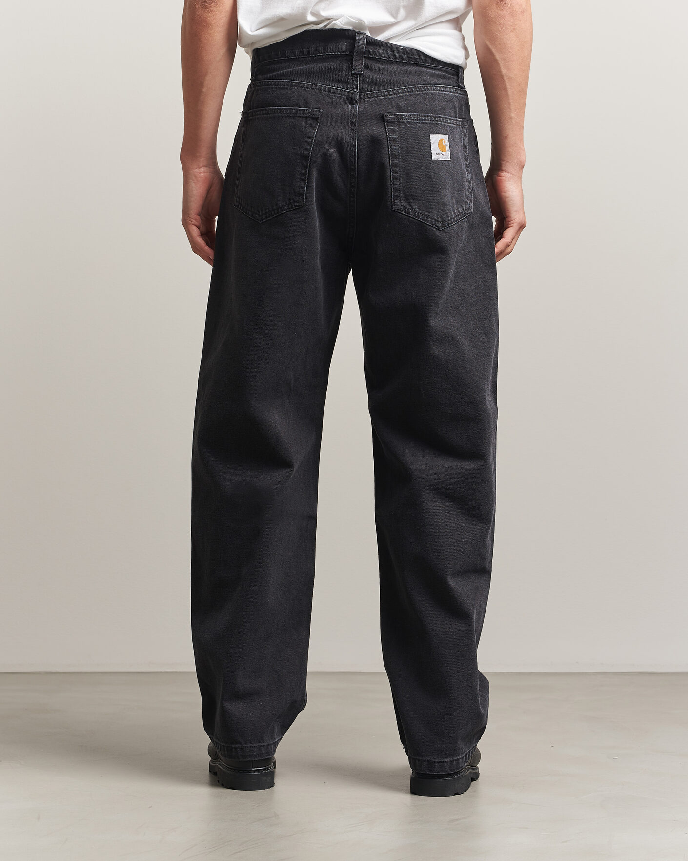 Uomini | Pantaloni | Carhartt WIP | Landon Pant Robertson Denim Black Stone Washed