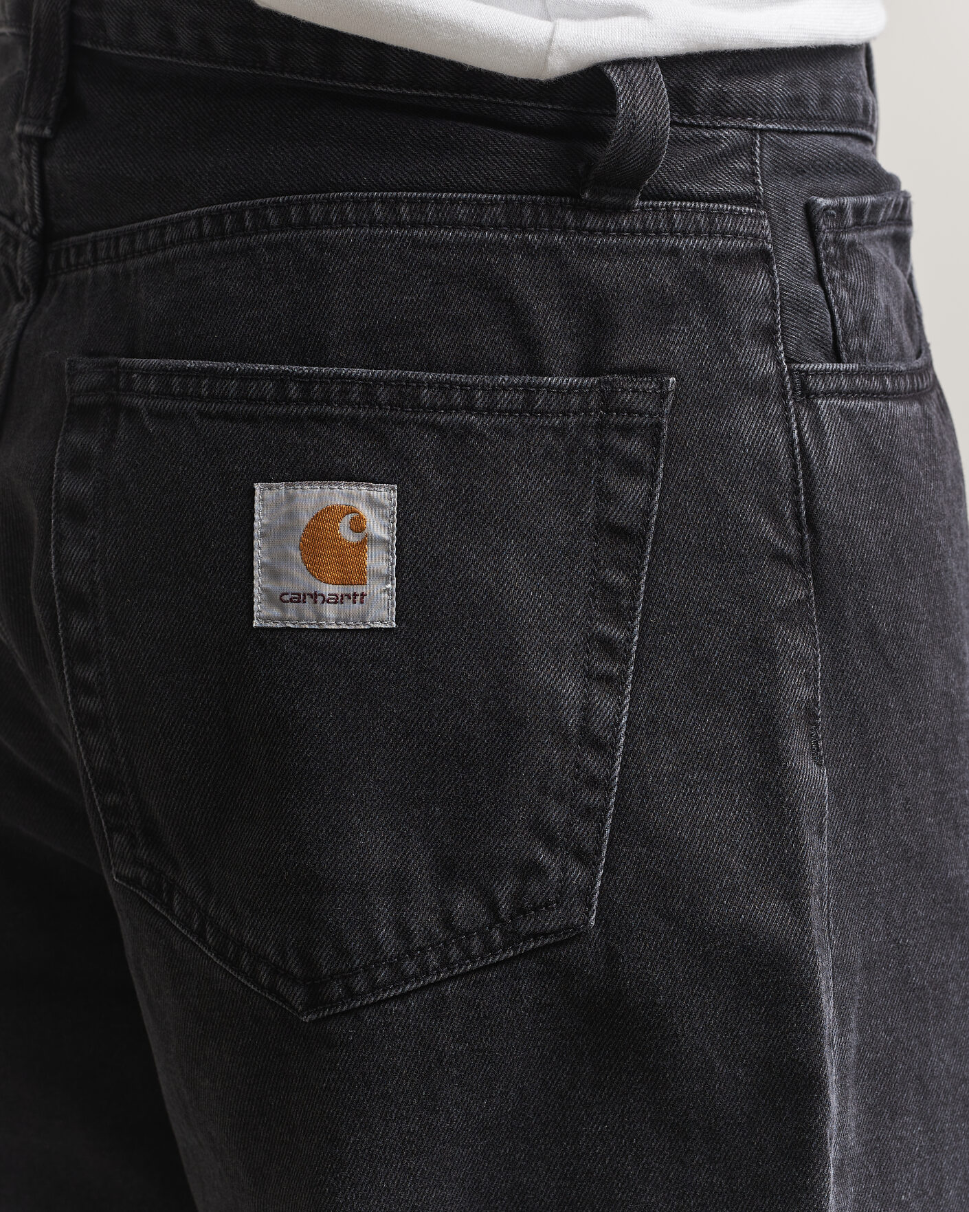Uomini | Pantaloni | Carhartt WIP | Landon Pant Robertson Denim Black Stone Washed