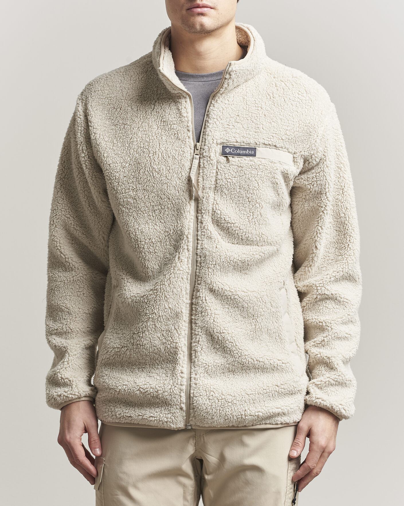 Uomini | Maglieria | Columbia | Rugged Ridge High Pile Full Zip Dark Stone