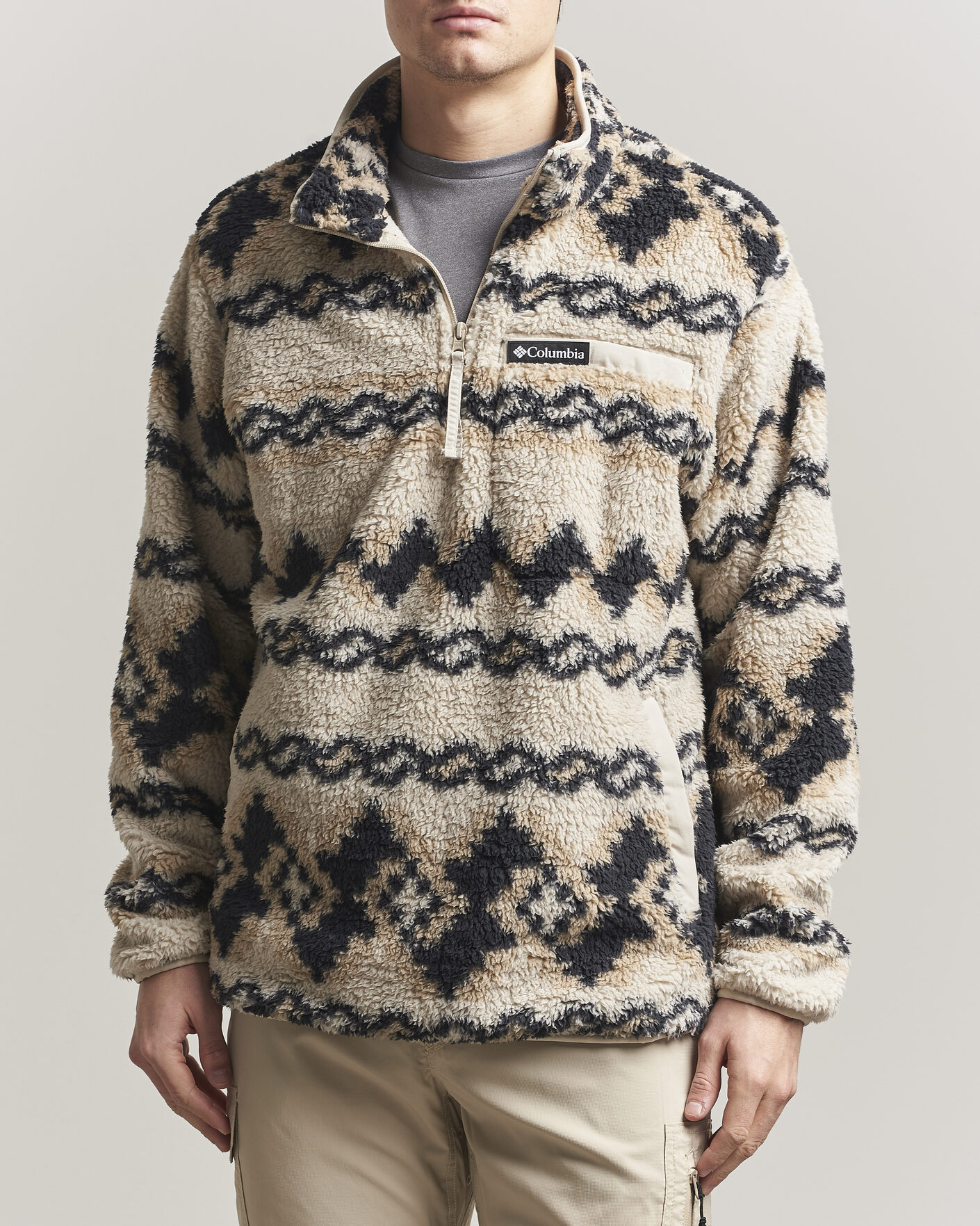 Uomini | Maglieria | Columbia | Rugged Ridge High Pile Half Zip Dark Stone Knitknot