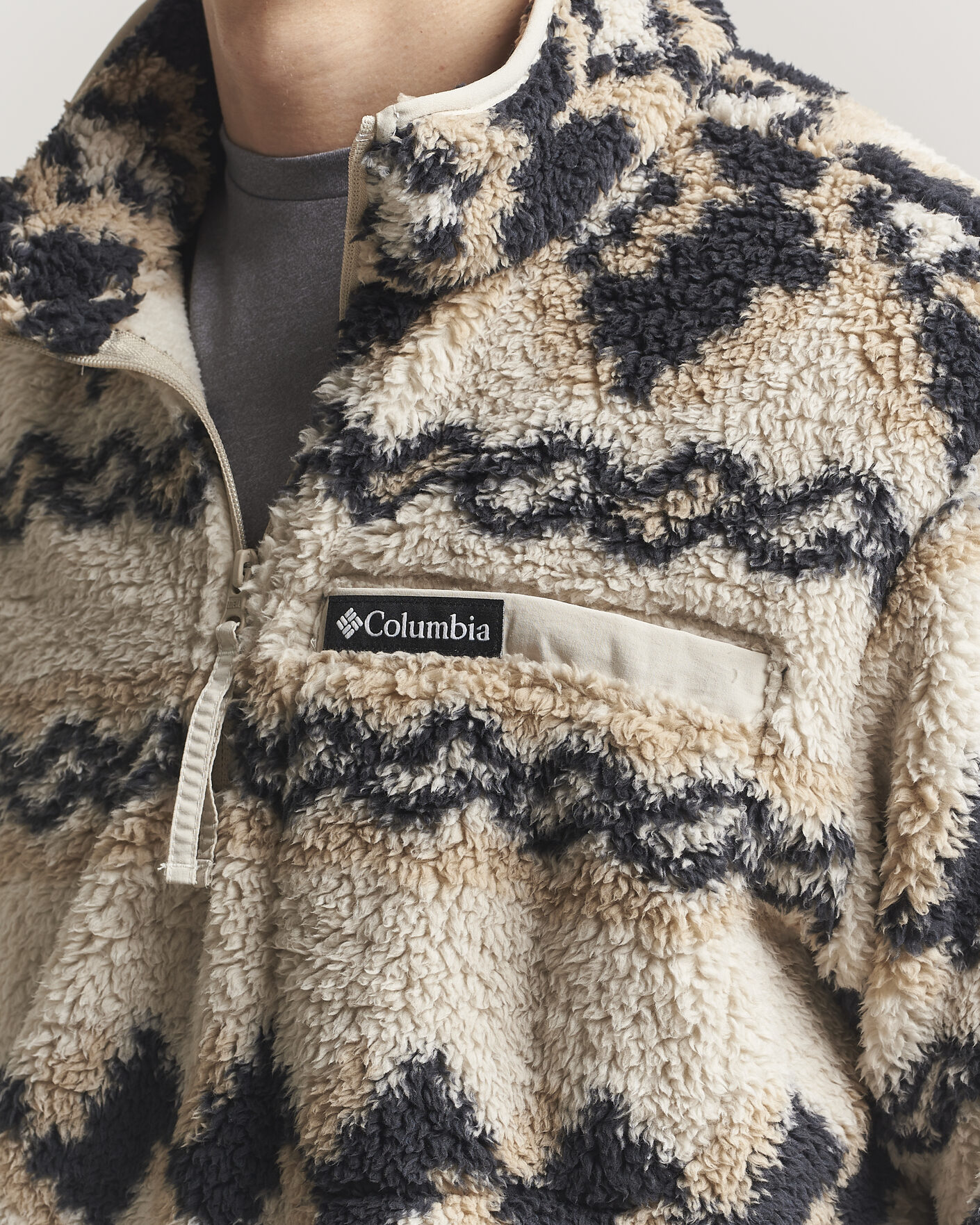 Uomini | Maglieria | Columbia | Rugged Ridge High Pile Half Zip Dark Stone Knitknot