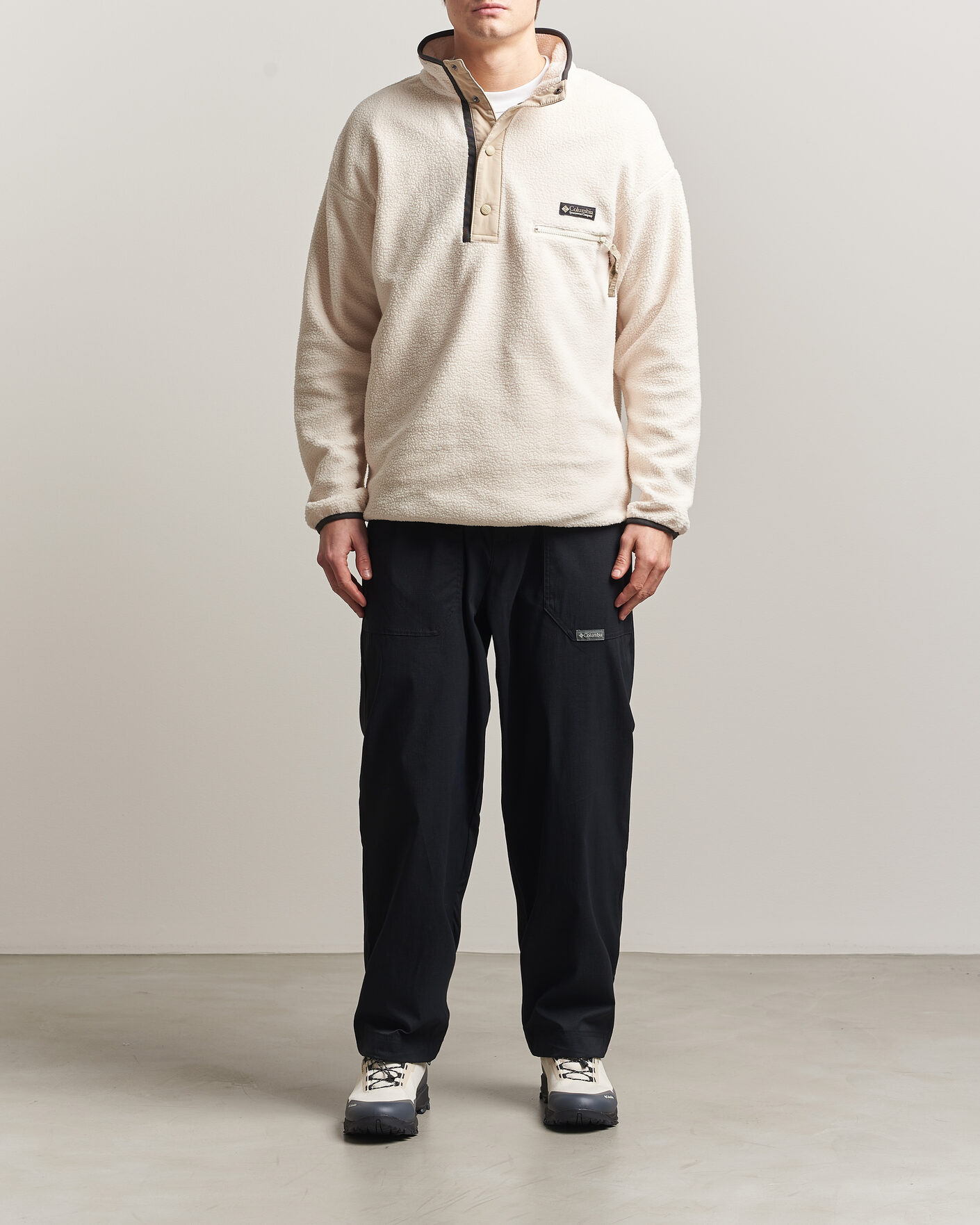 Uomini | Maglieria | Columbia | Helvetia II Half Snap Fleece Chalk