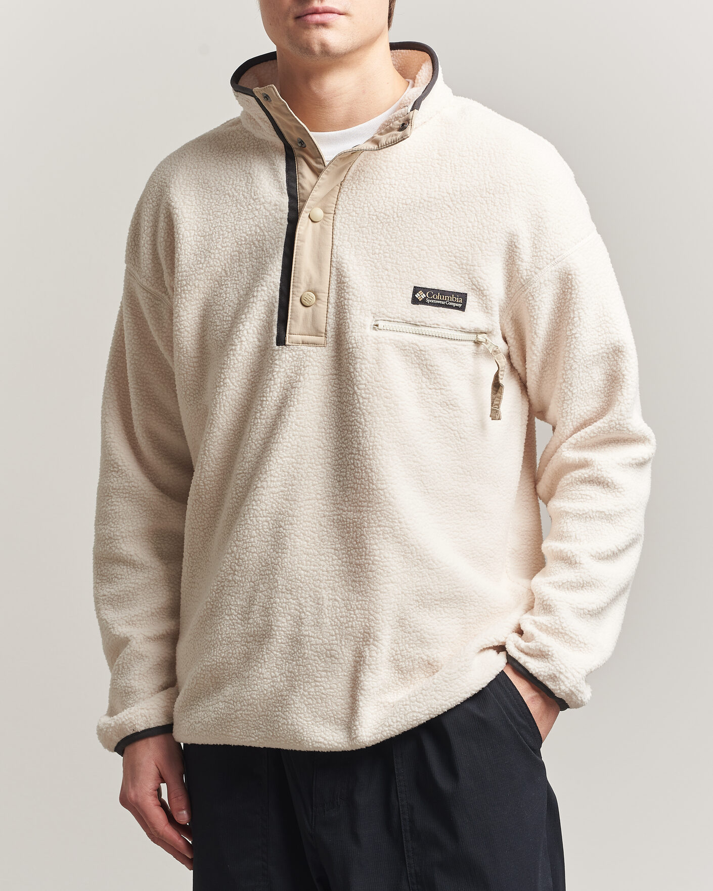 Uomini | Maglieria | Columbia | Helvetia II Half Snap Fleece Chalk