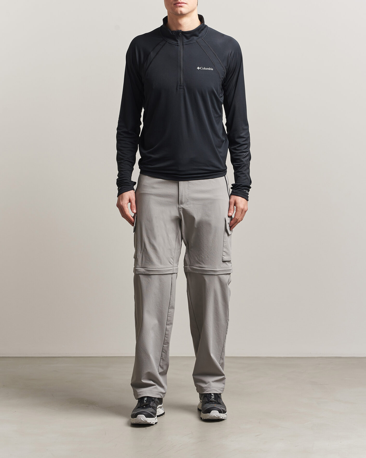 Uomini | T-shirt | Columbia | Stealth Spring Half-Zip T-Shirt Black