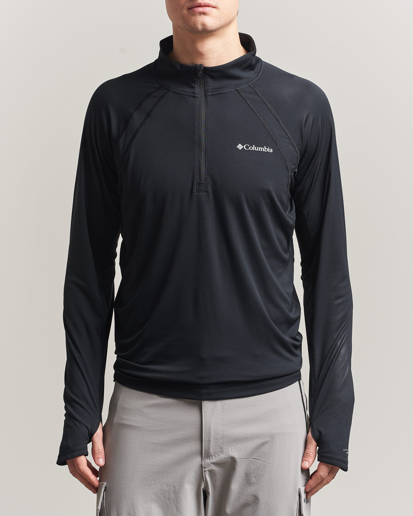 Uomini | T-shirt | Columbia | Stealth Spring Half-Zip T-Shirt Black