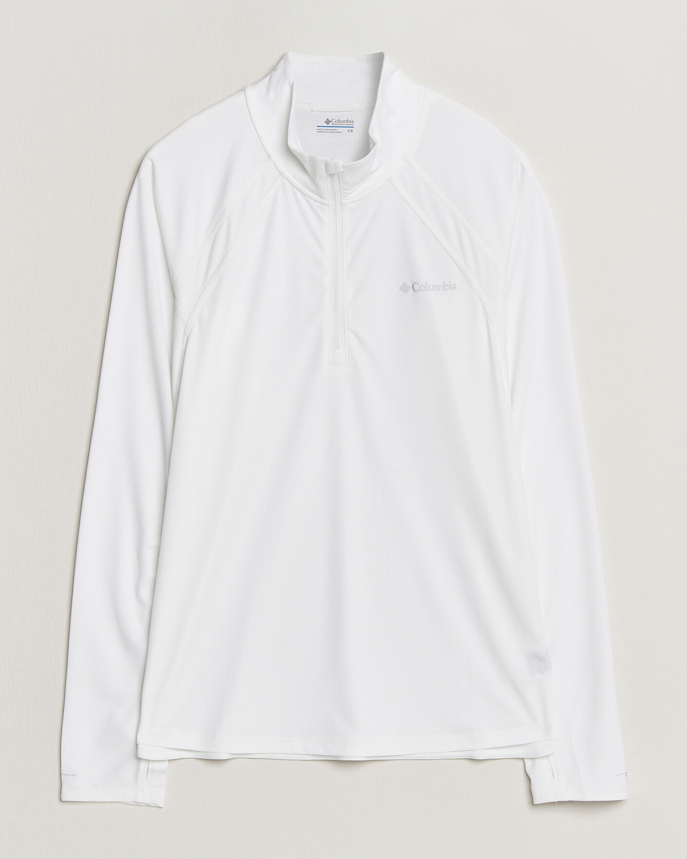 Uomini | T-shirt | Columbia | Stealth Spring Half-Zip T-Shirt White
