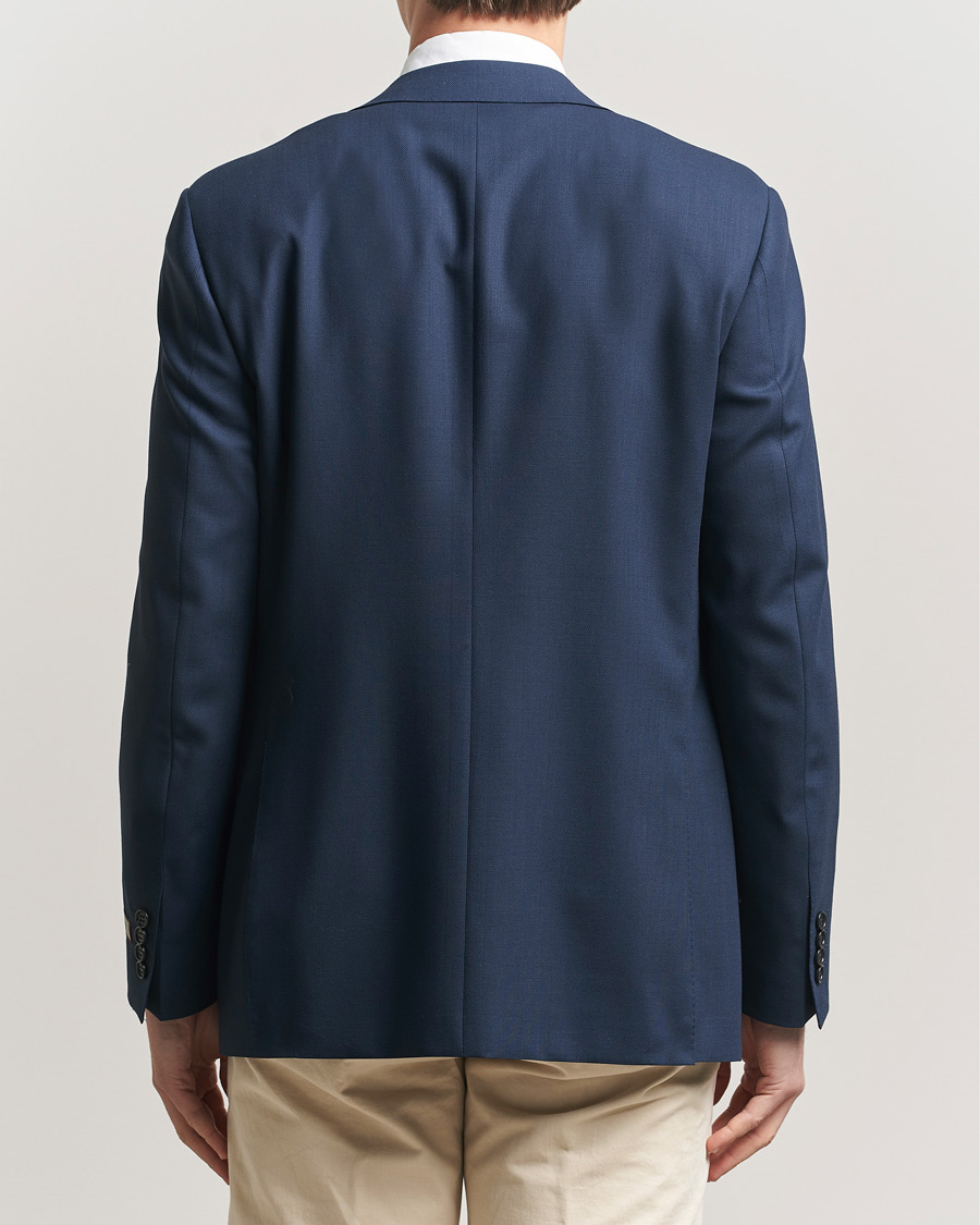 Uomini | Blazers | Canali | Travel Wool Blazer Dark Blue