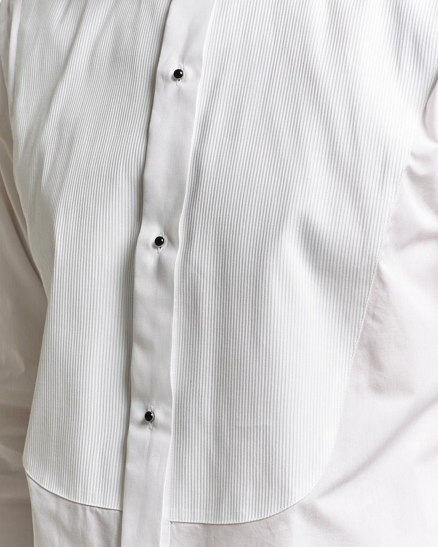 Uomini | Camicie | Canali | Classic Black Studs Tuxedo Shirt White