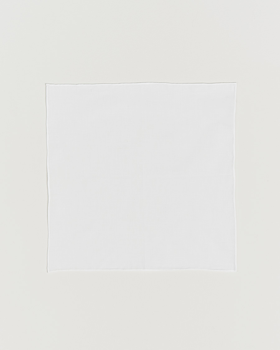 Uomini | Fazzoletti da taschino | Canali | Pocket Square White