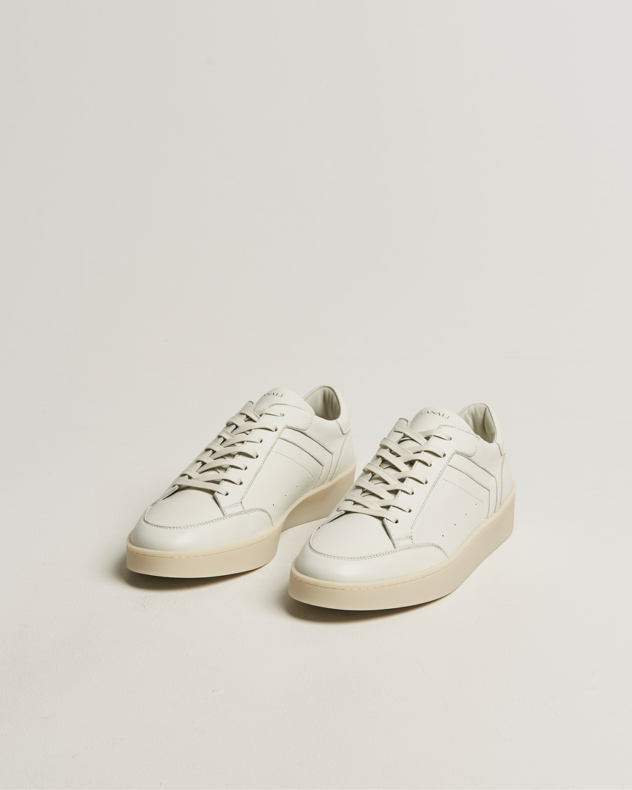 Uomini | Sneakers | Canali | Plain Sneaker White