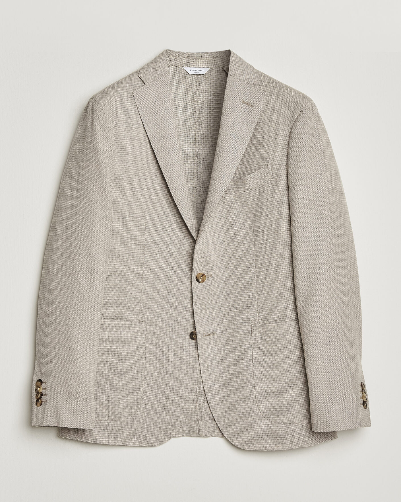 Uomini | Blazers | Boglioli | K Jacket Wool Hopsack Blazer Light Beige