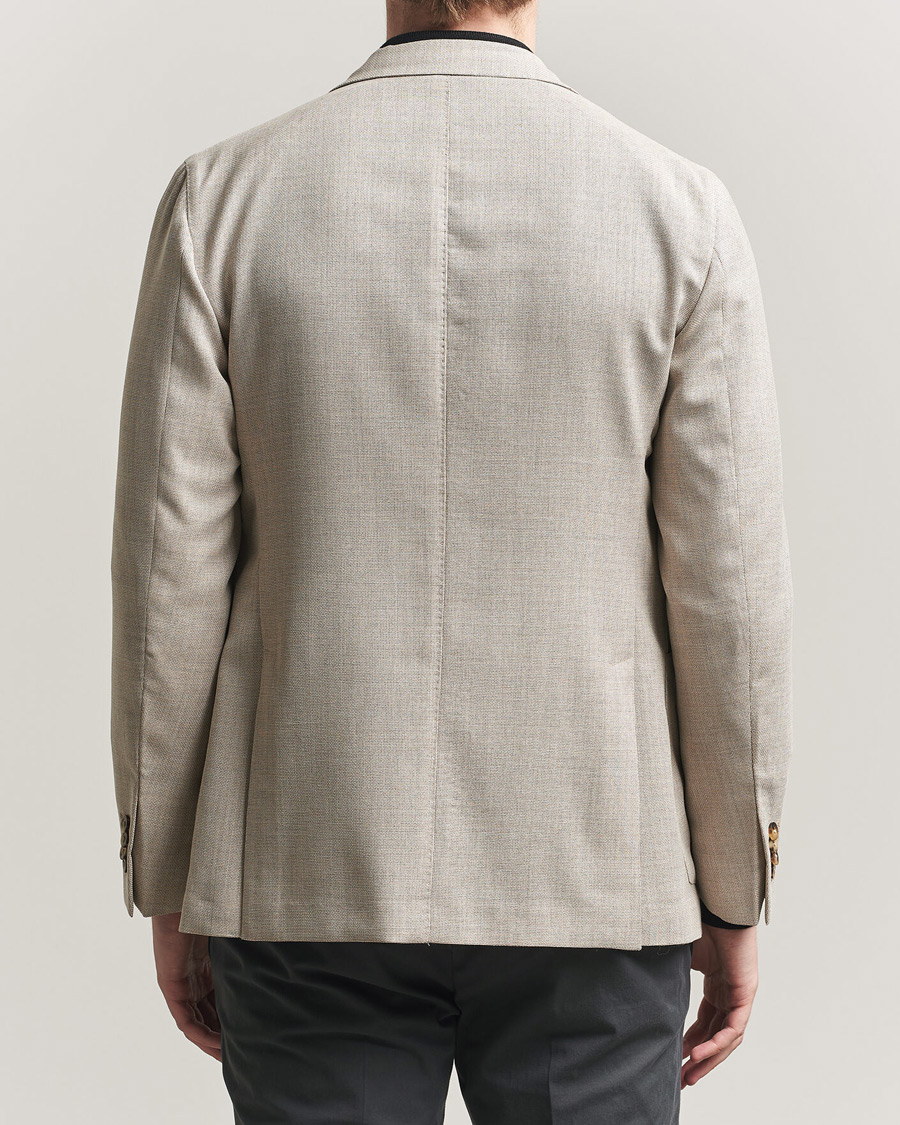Uomini | Blazers | Boglioli | K Jacket Wool Hopsack Blazer Light Beige