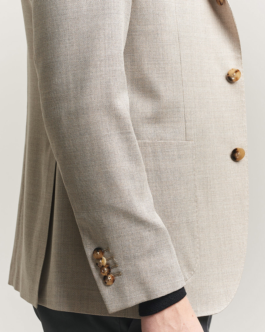 Uomini | Blazers | Boglioli | K Jacket Wool Hopsack Blazer Light Beige