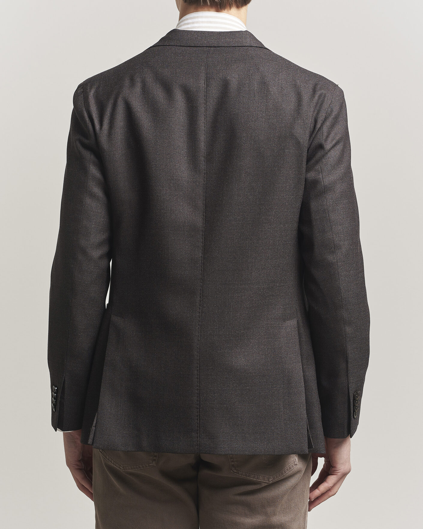 Uomini | Blazers | Boglioli | K Jacket Wool Hopsack Blazer Dark Brown
