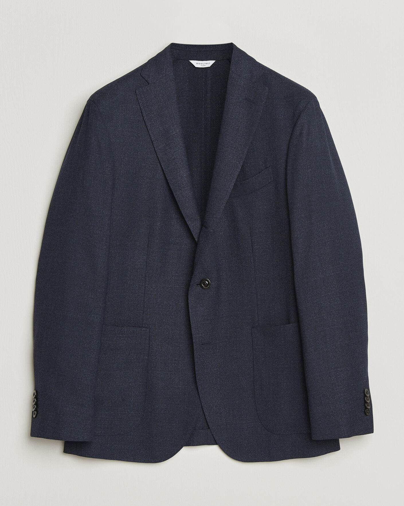 Uomini | Blazers | Boglioli | K Jacket Wool Hopsack Blazer Dark Blue