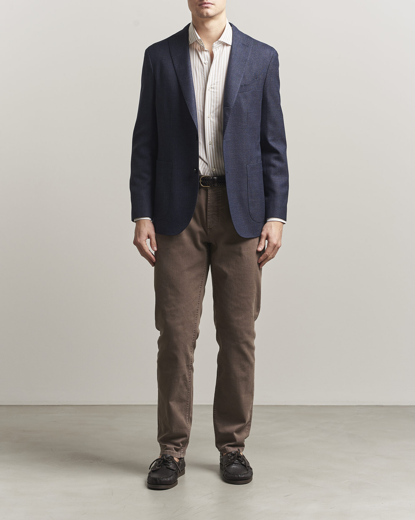 Uomini | Blazers | Boglioli | K Jacket Wool Hopsack Blazer Dark Blue