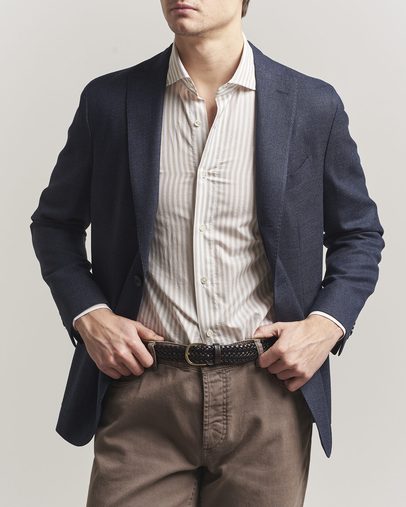 Uomini | Blazers | Boglioli | K Jacket Wool Hopsack Blazer Dark Blue