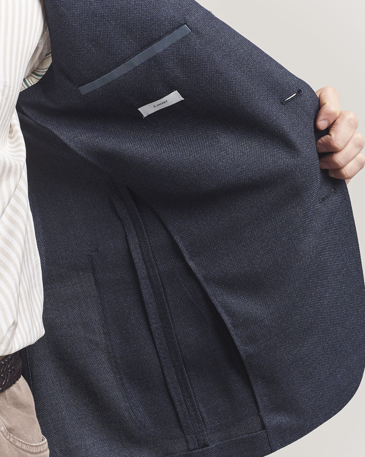 Uomini | Blazers | Boglioli | K Jacket Wool Hopsack Blazer Dark Blue