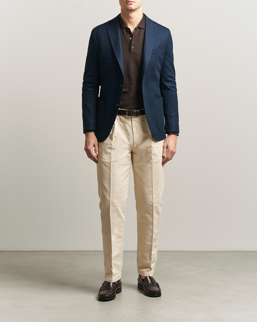 Uomini | Blazers | Boglioli | K Jacket Jersey Blazer Navy