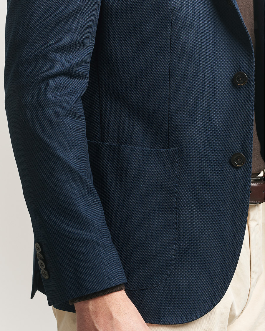 Uomini | Blazers | Boglioli | K Jacket Jersey Blazer Navy
