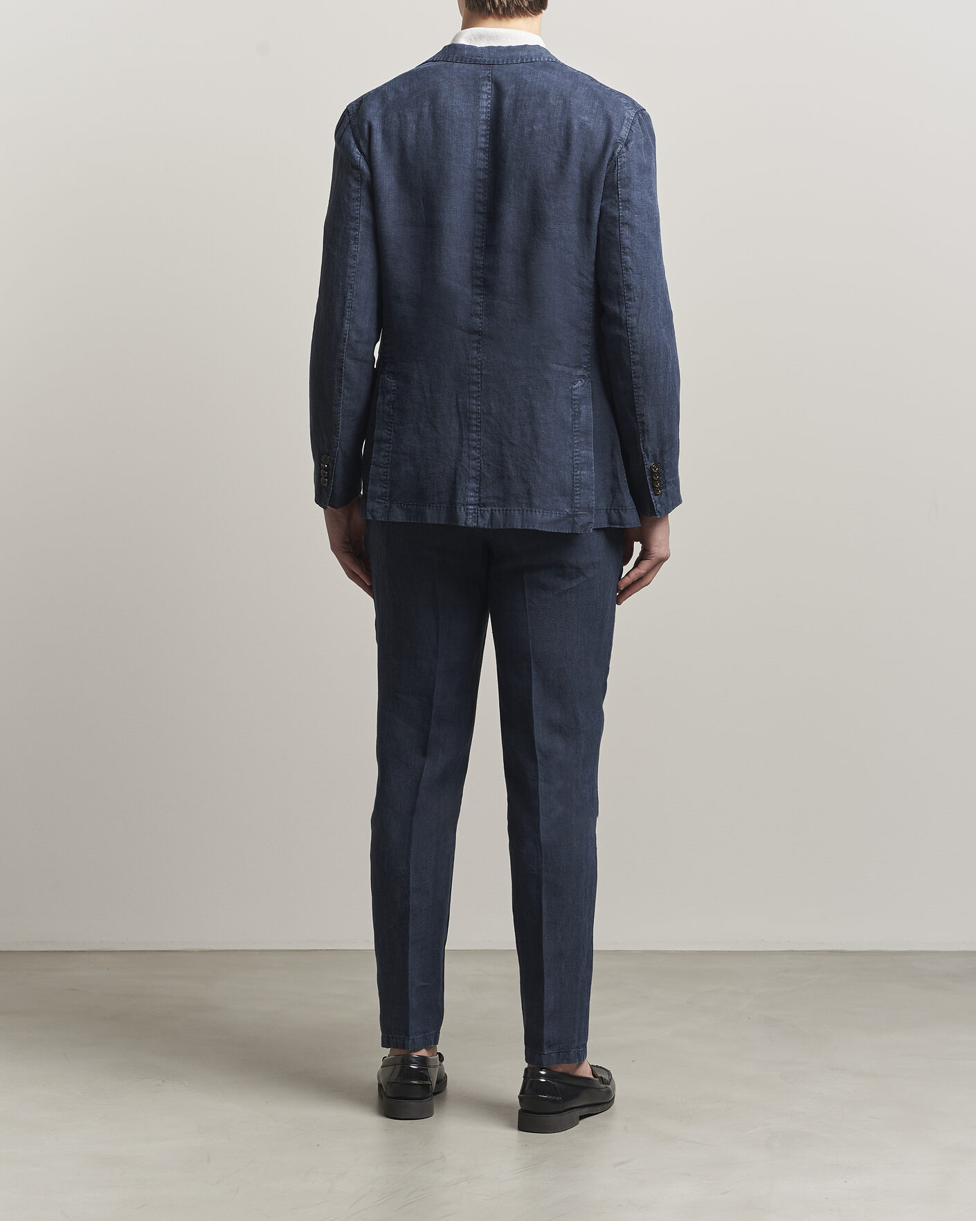 Uomini | Abiti | Boglioli | K Jacket Linen Suit Navy