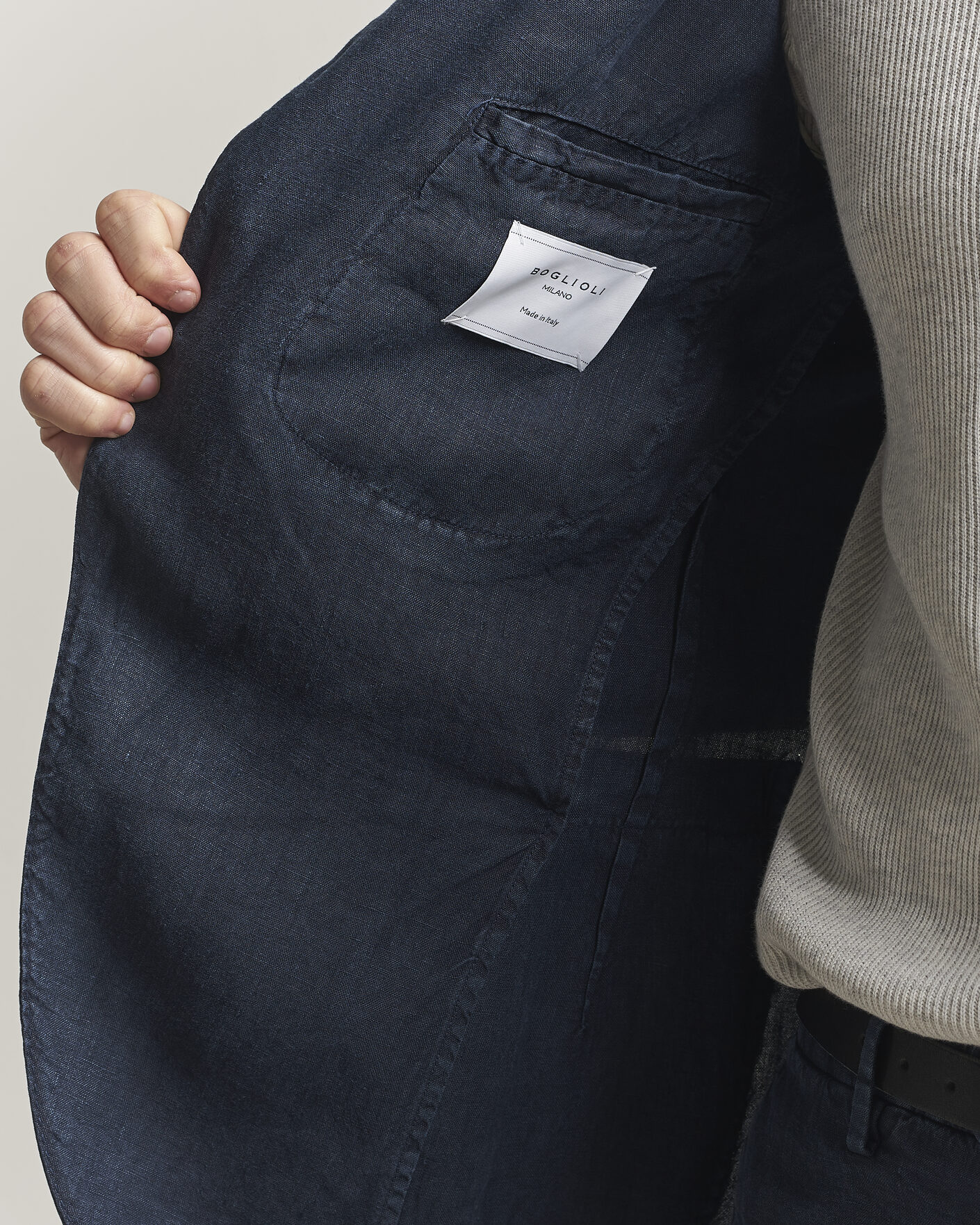 Uomini | Abiti | Boglioli | K Jacket Linen Suit Navy