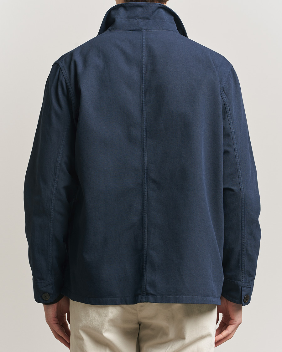 Uomini | Giacche | Boglioli | Cotton Gabardine Work Jacket Navy