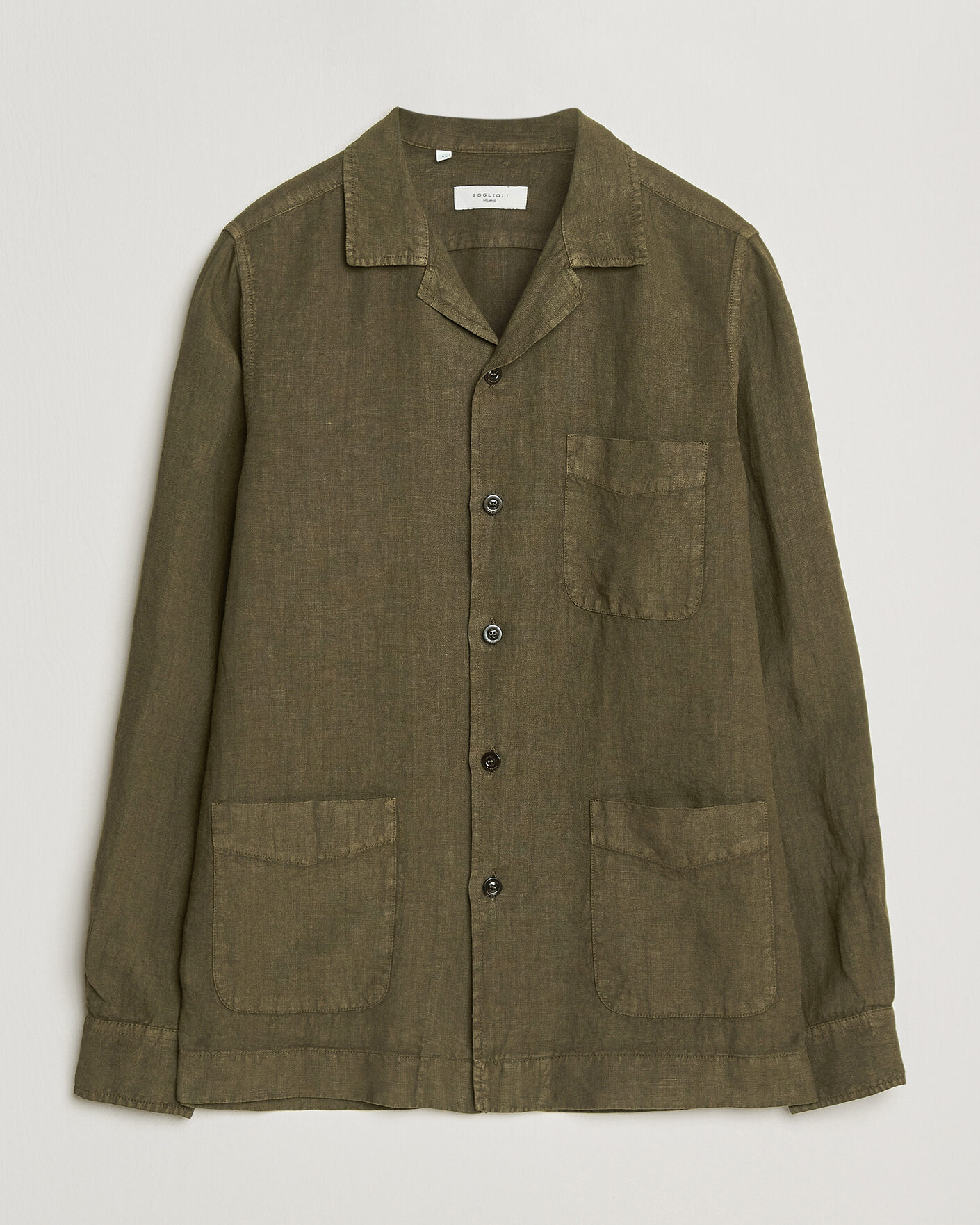 Uomini | Giacche | Boglioli | Linen Painter Jacket Military