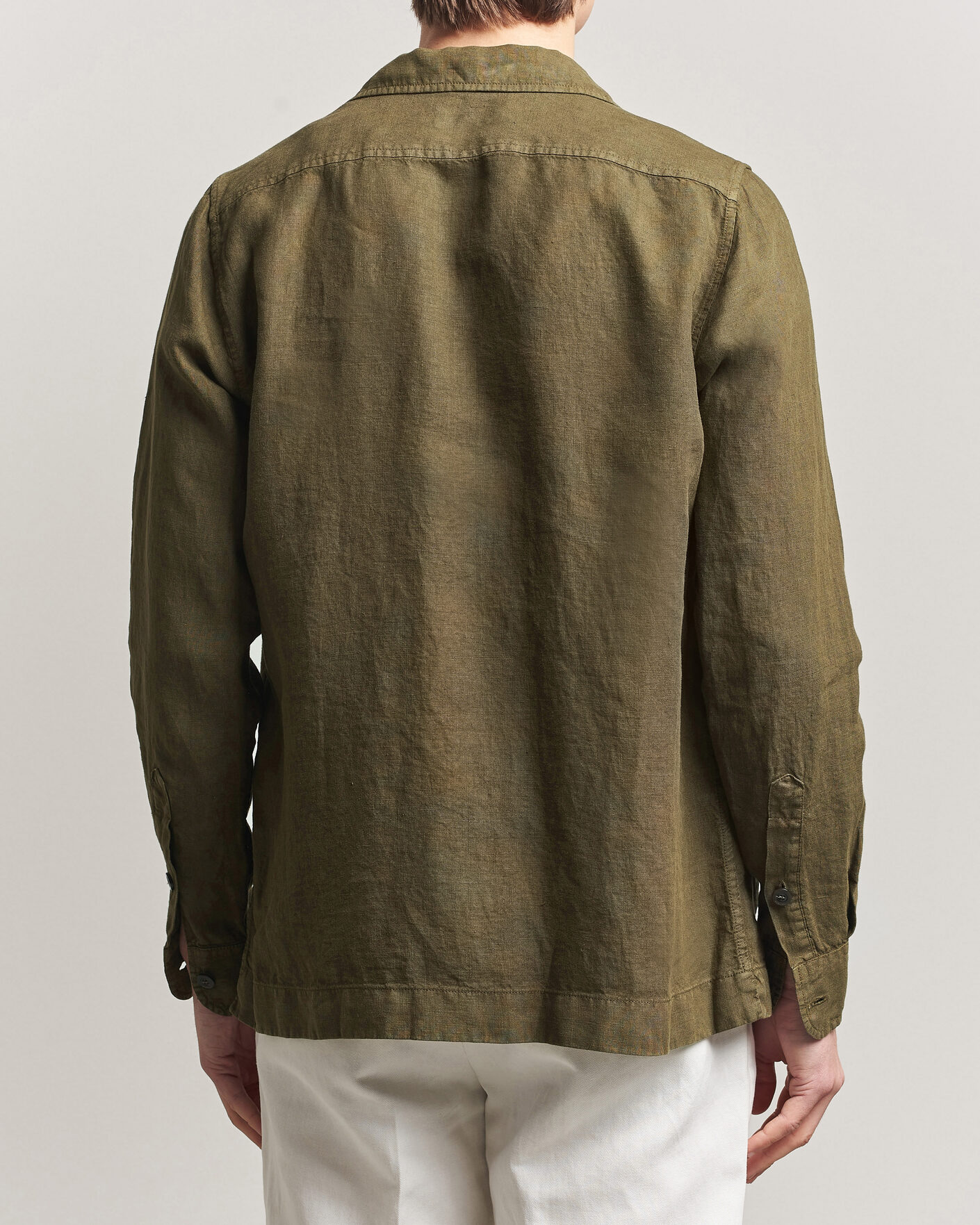 Uomini | Giacche | Boglioli | Linen Painter Jacket Military