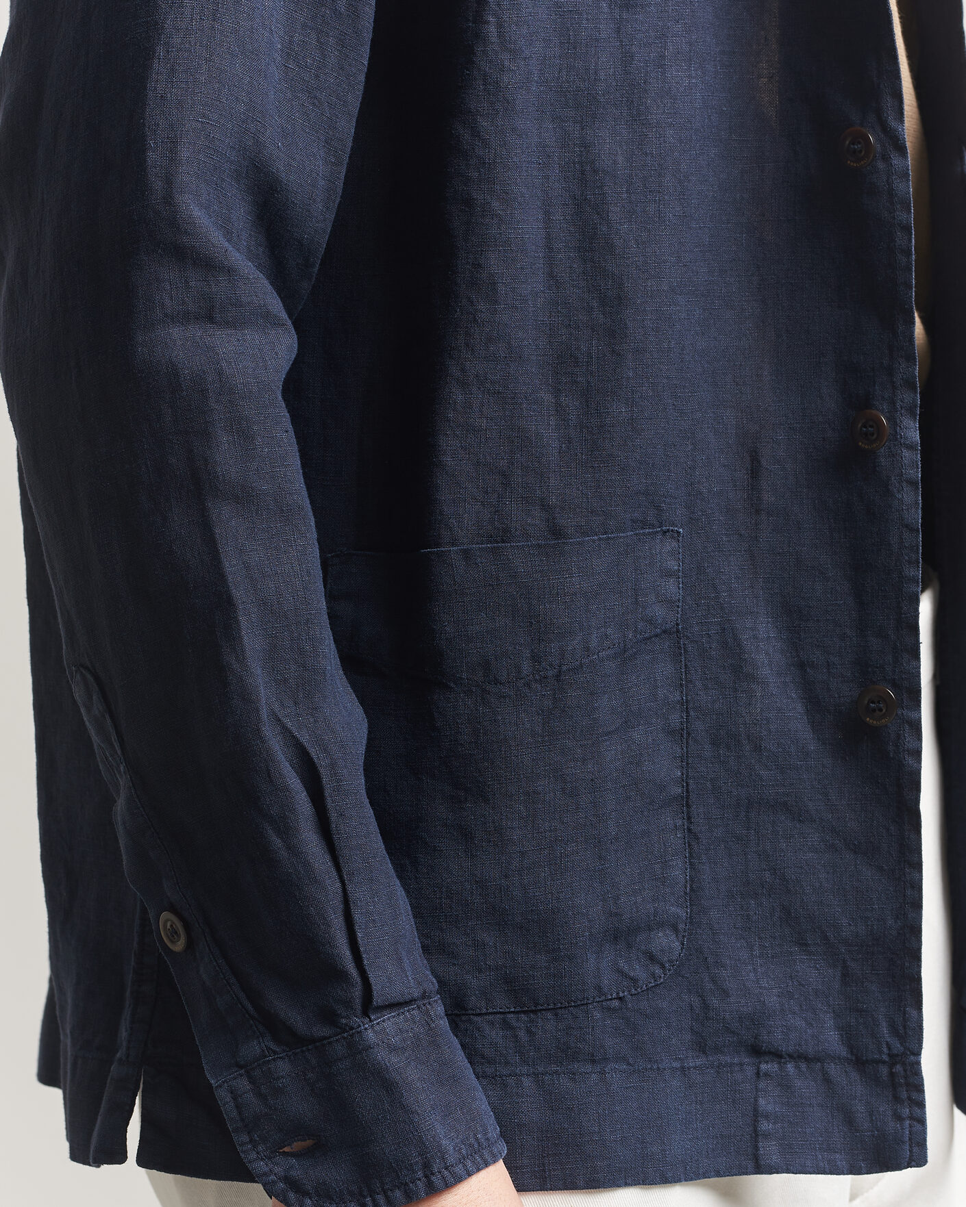 Uomini | Giacche | Boglioli | Linen Painter Jacket Navy