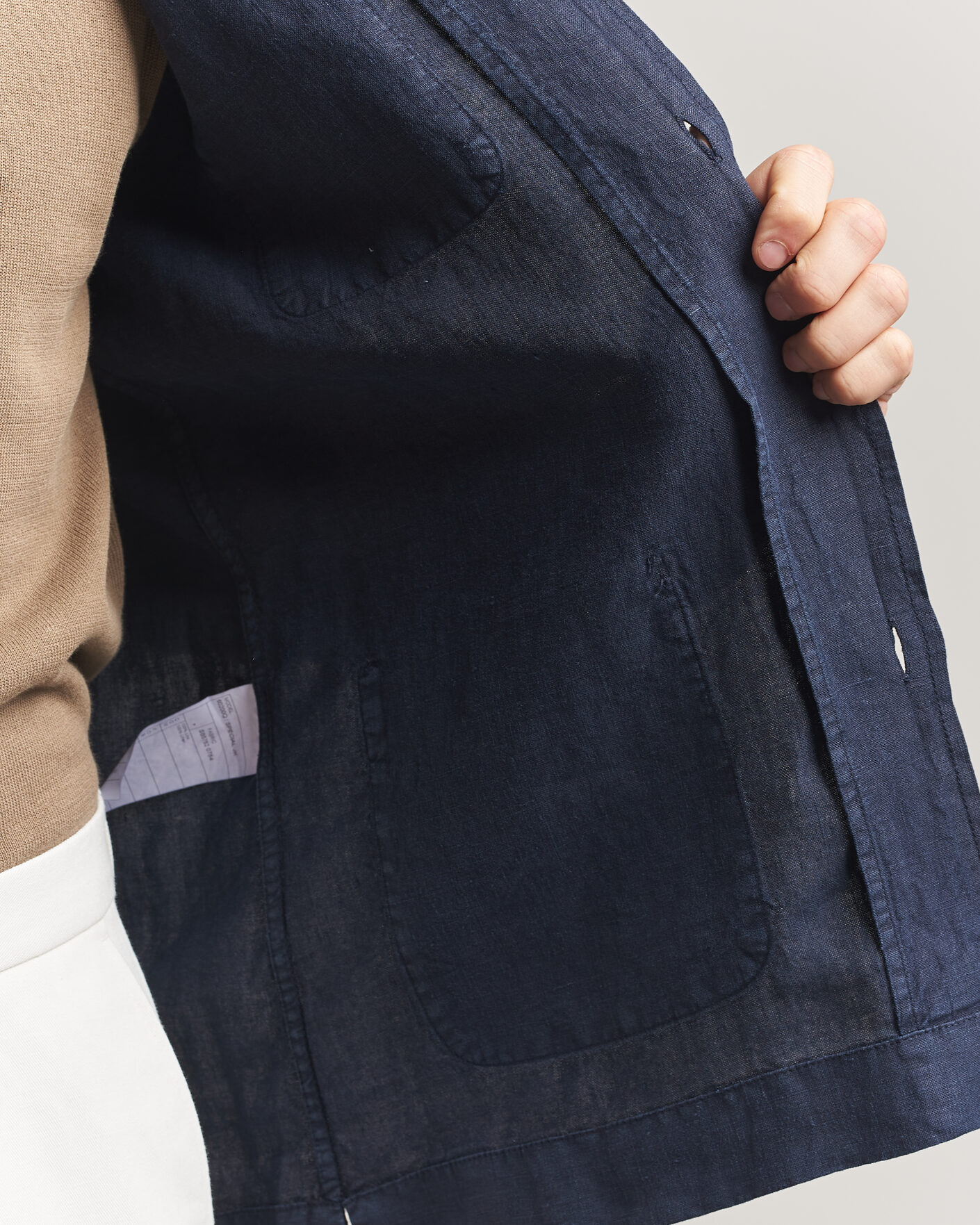 Uomini | Giacche | Boglioli | Linen Painter Jacket Navy